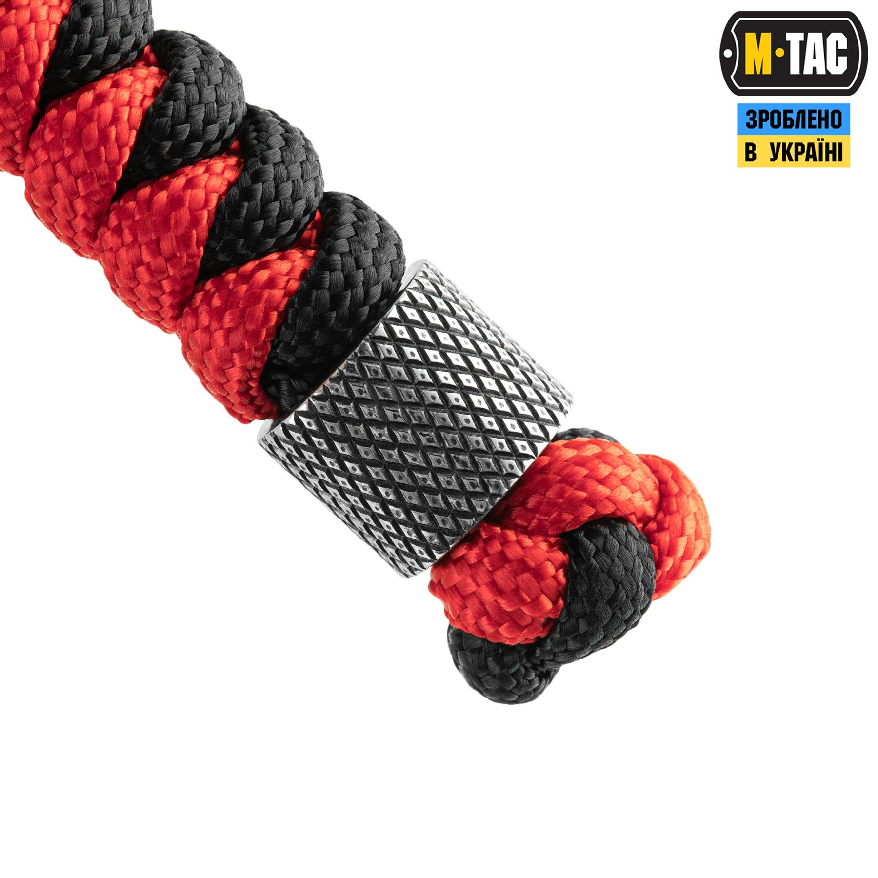 M-Tac темляк Viper Cylindre Stainless Steel Black&Red — 4