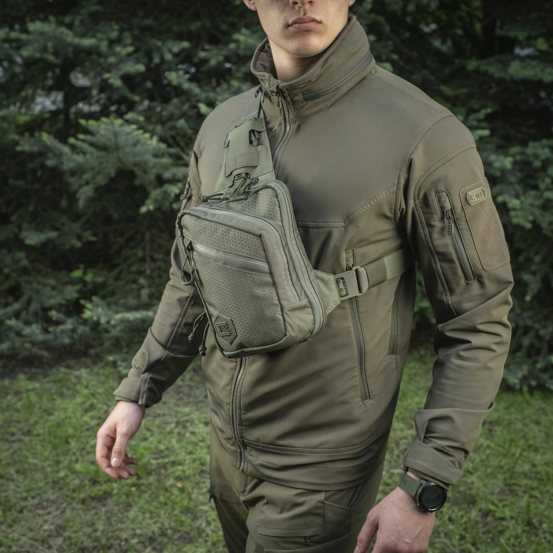 M-Tac сумка Sling Pistol Bag Elite Hex Ranger Green — 11