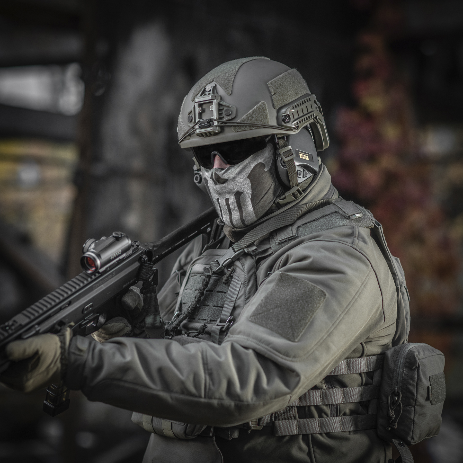 M-Tac шарф-труба облегченный Punisher Olive — 13