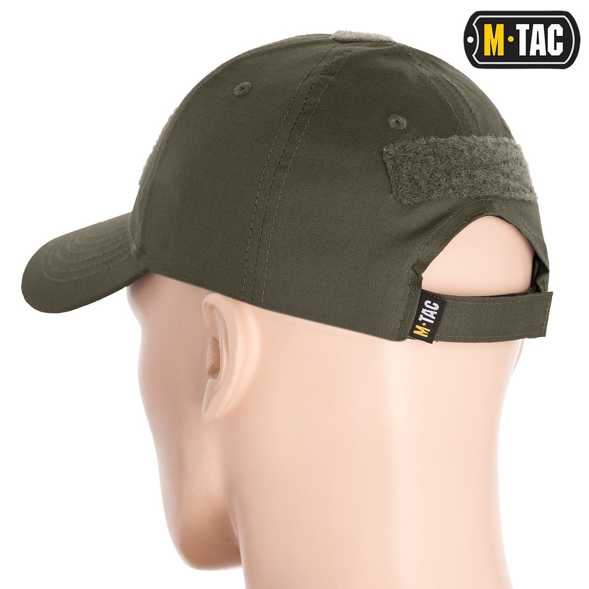 M-Tac бейсболка с липучкой Flex рип-стоп Army Olive — 3