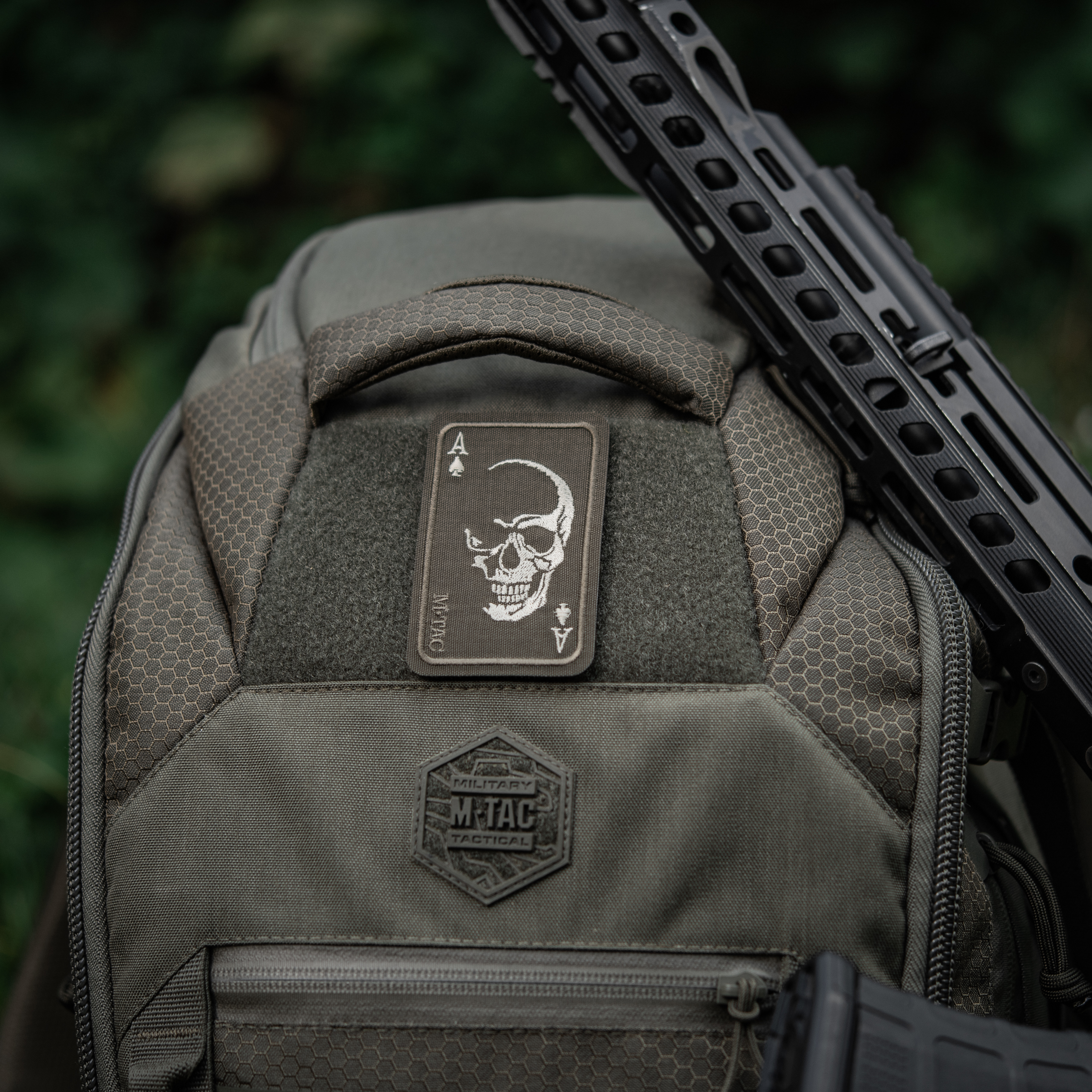 M-Tac нашивка Face of war (вишивка) Ranger Green — 9