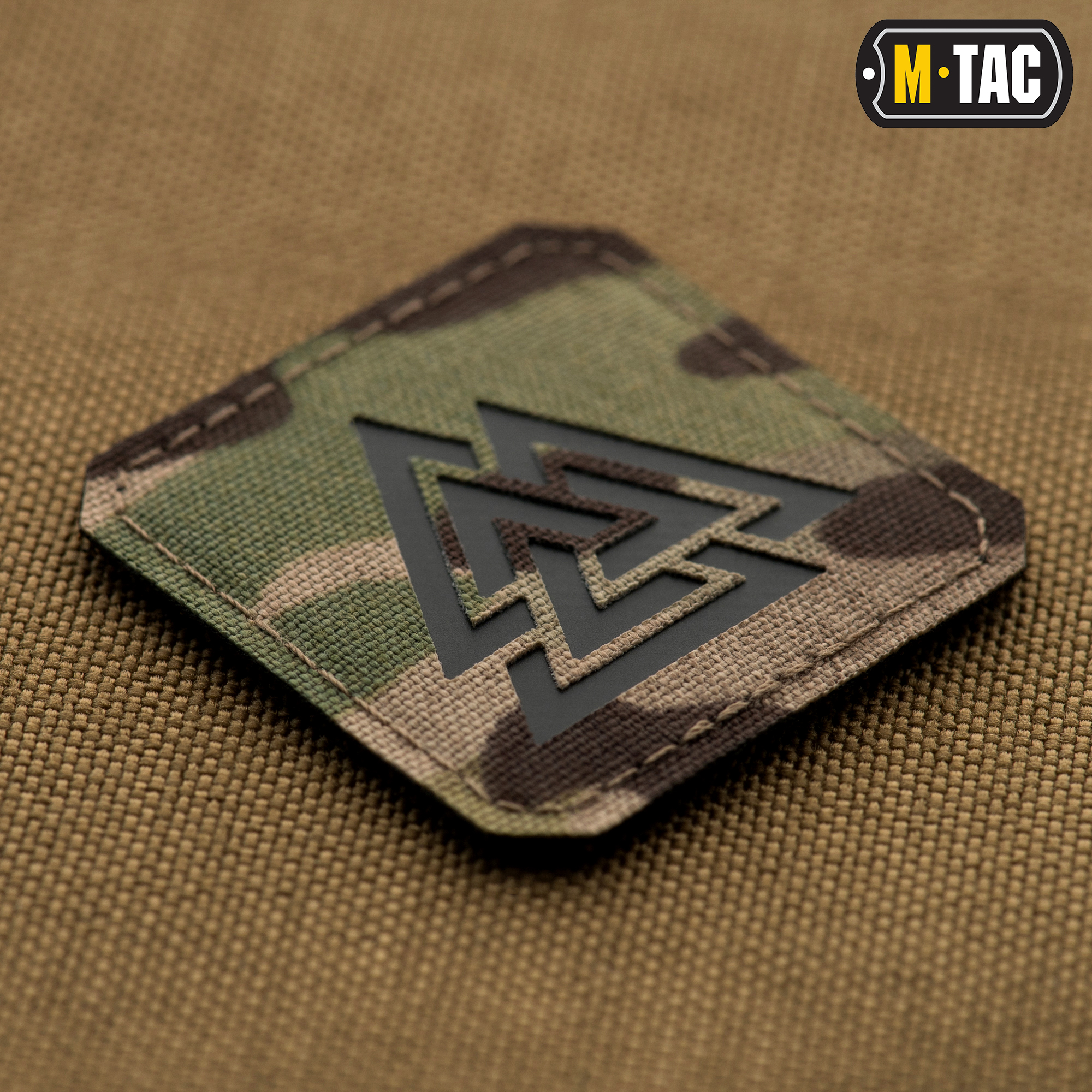 M-Tac нашивка Валькнут Laser Cut Multicam/Black — 3