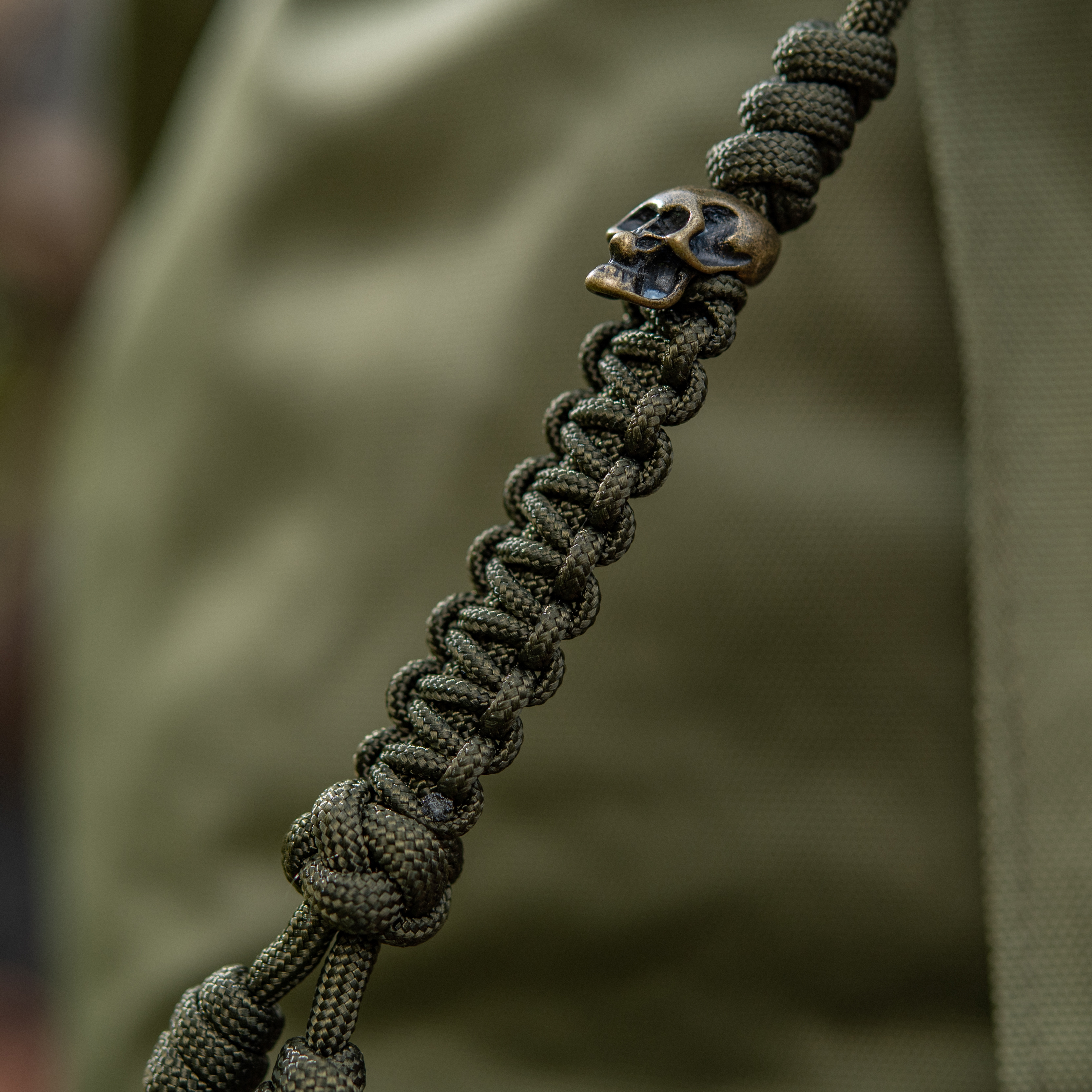 M-Tac темляк Loopy Snake Skull Olive — 7