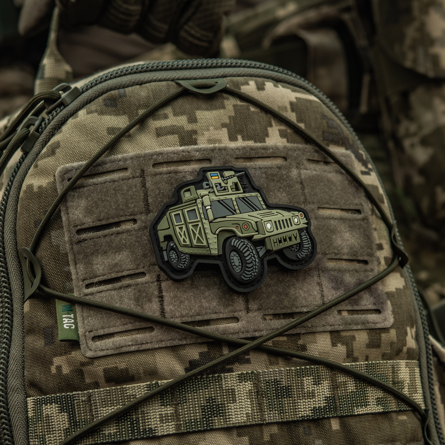 M-Tac нашивка HMMWV (PVC) olive — 10