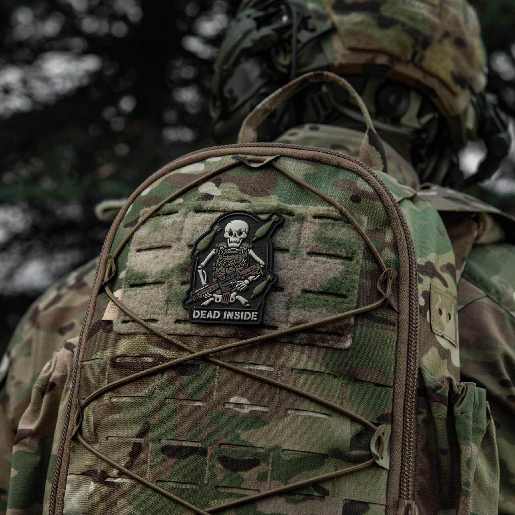 M-Tac нашивка Dead Inside Black/Olive — 20