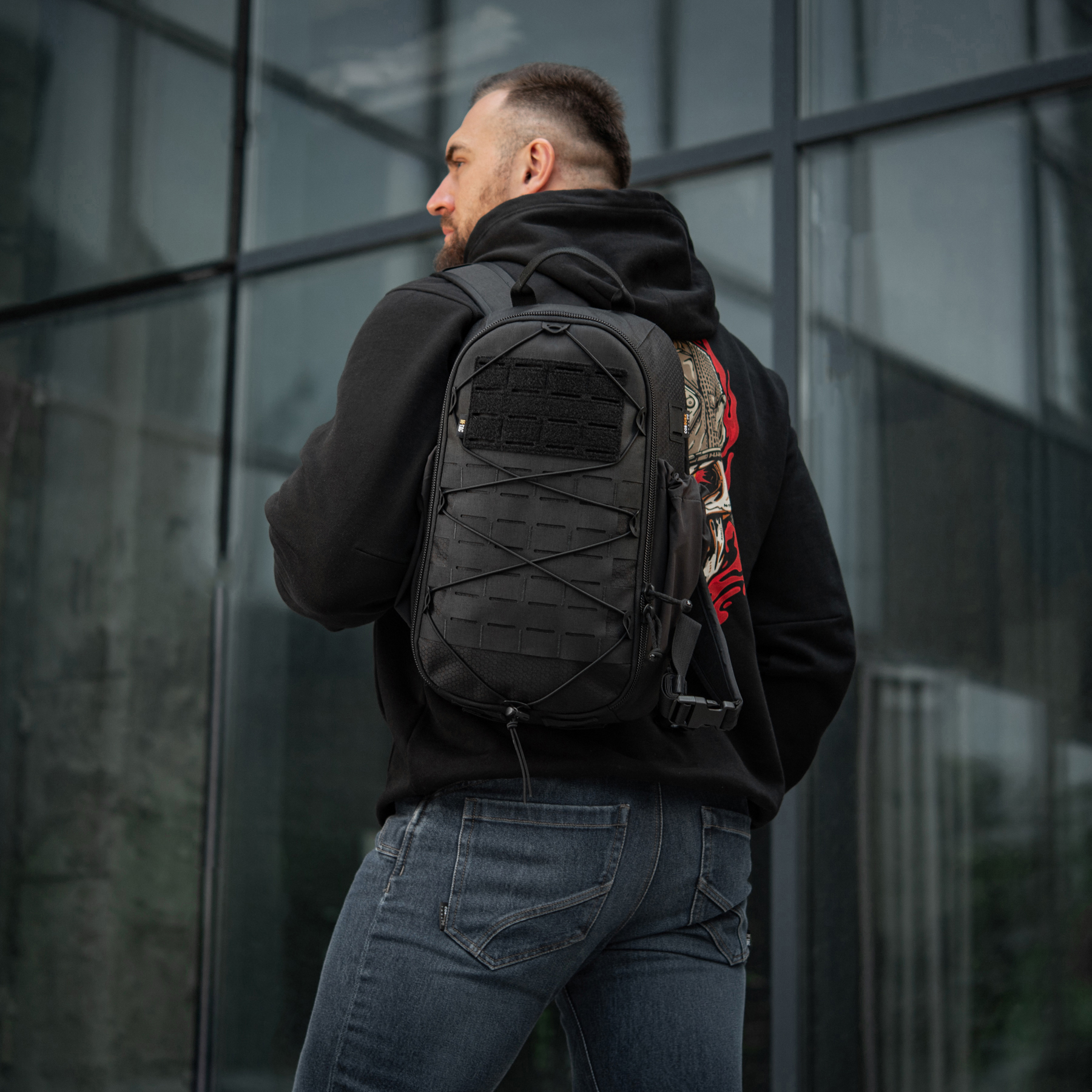 M-Tac рюкзак Sturm с эргономичными лямками Elite Black — 39