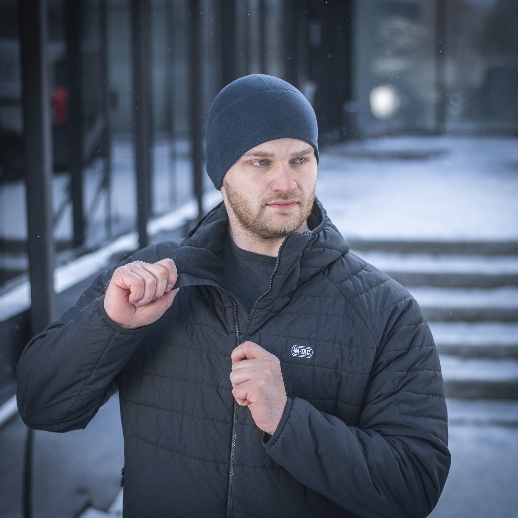 M-Tac шапка Watch Cap флис Light Polartec Dark Navy Blue — 9