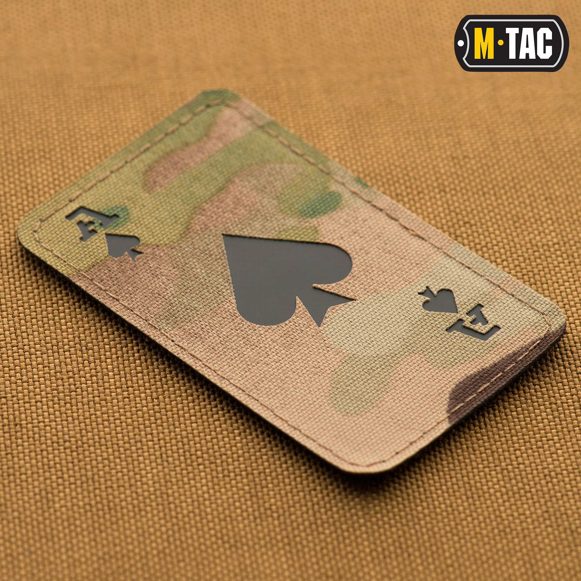 M-Tac нашивка Ace of Spades Laser Cut Multicam/Black — 3