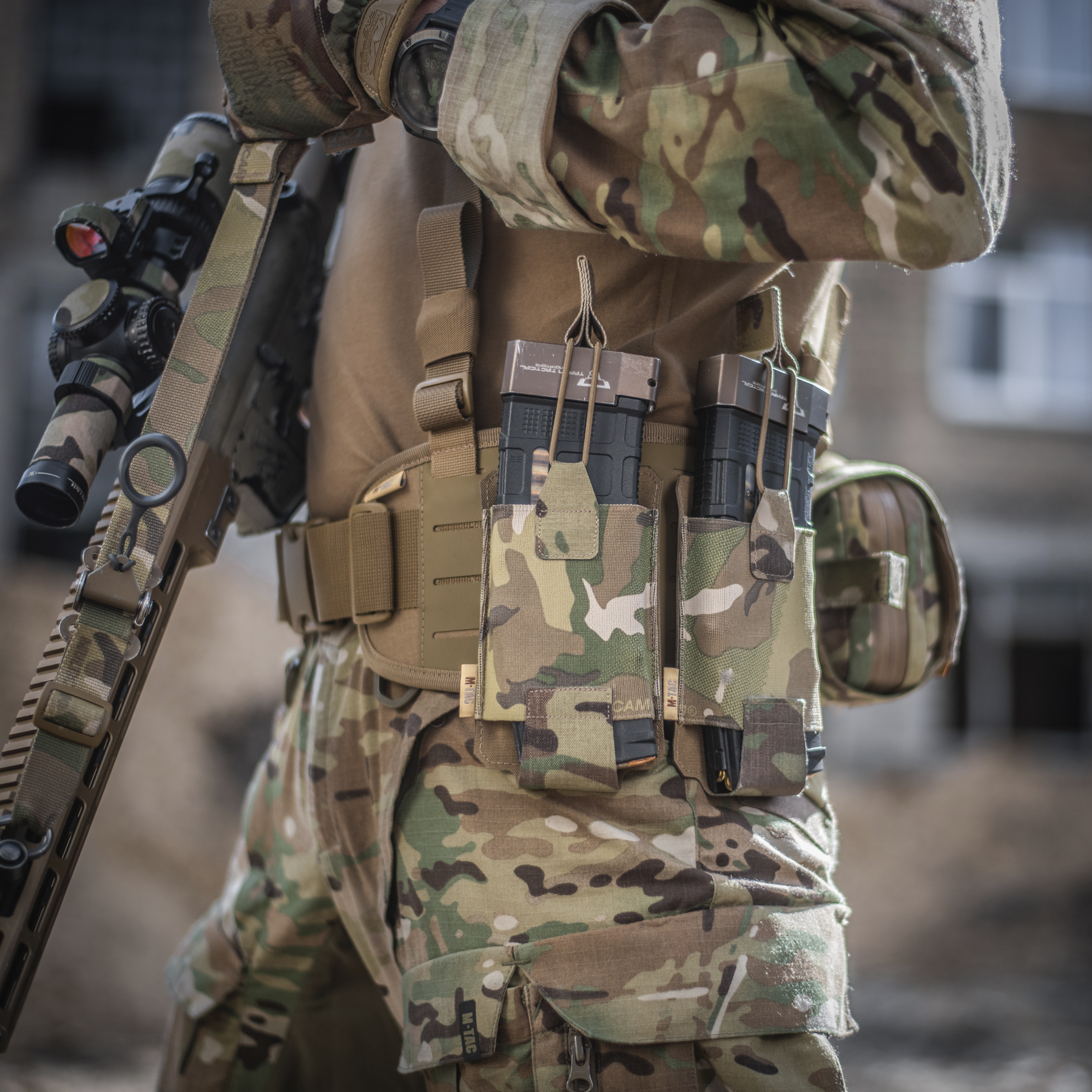 M-Tac подсумок эластичный на 1 магазин Elite Laser Cut Multicam — 4