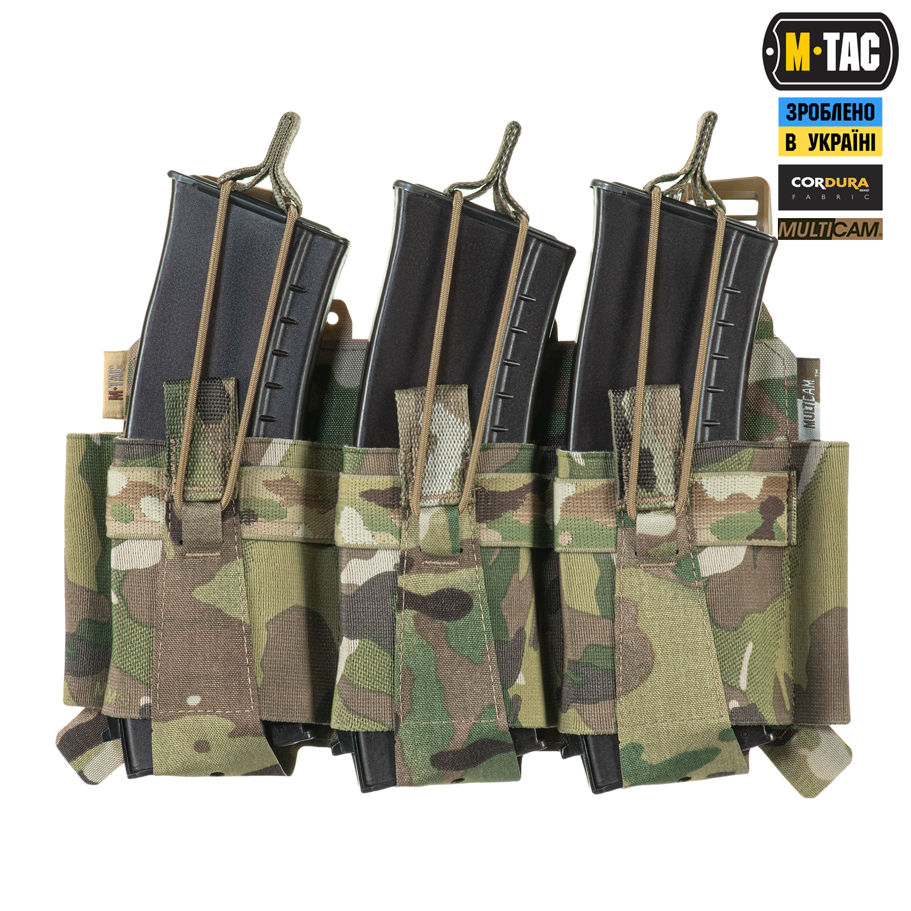M-Tac передняя панель для плитоноски Cuirass QRS на три магазина Multicam — 6