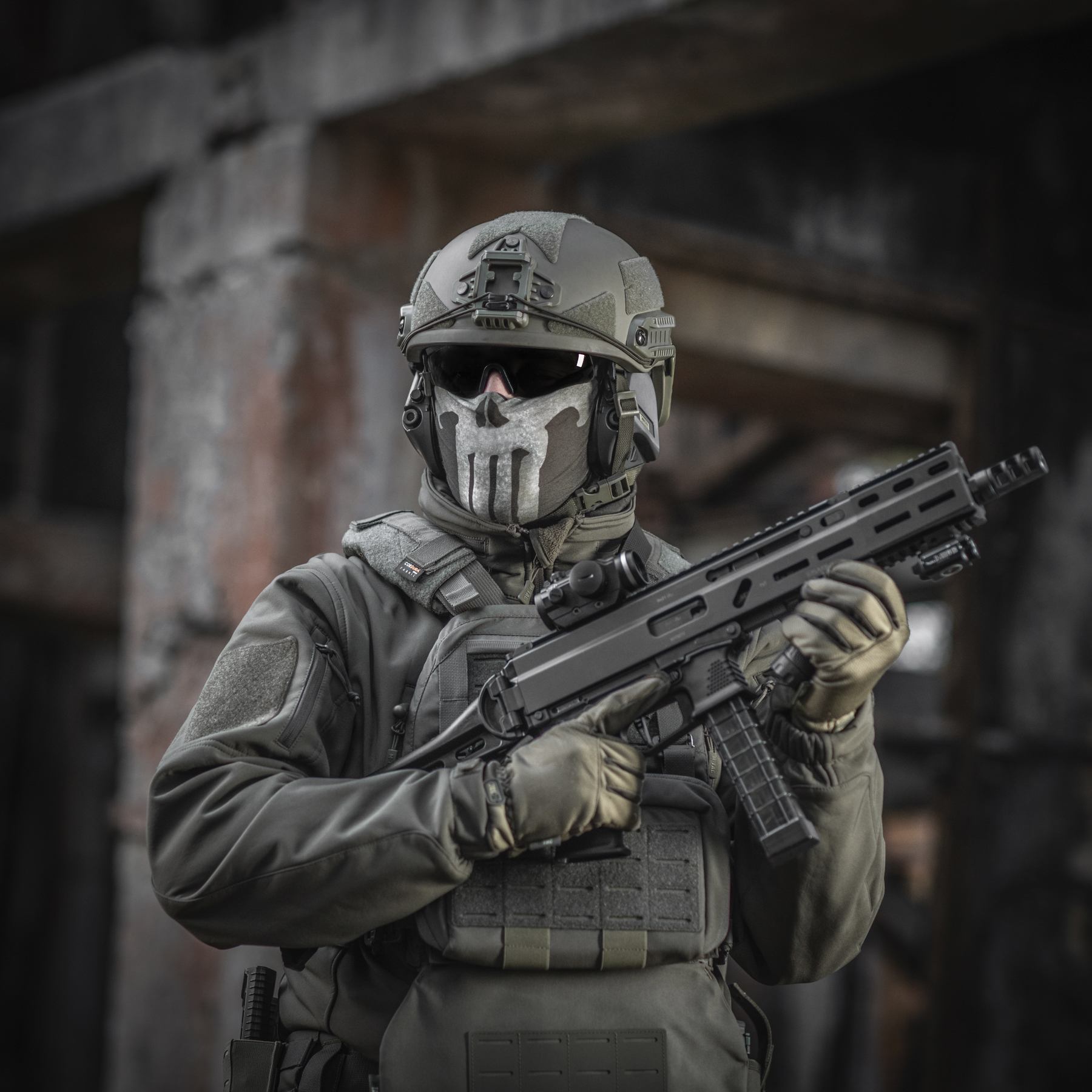 M-Tac шарф-труба облегченный Punisher Olive — 15