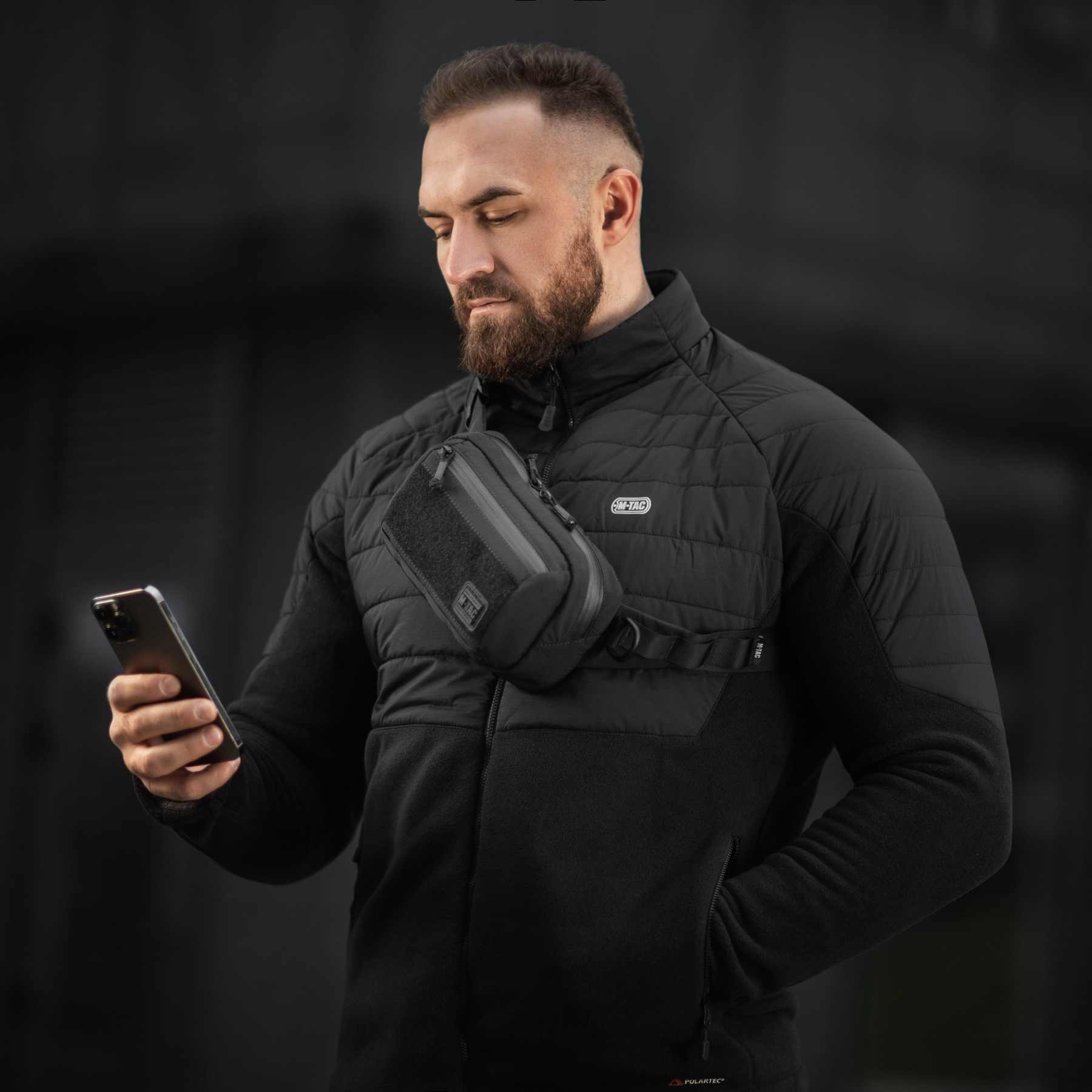 M-Tac сумка City Waist Bag с липучкой Lite-NR Elite Black — 11