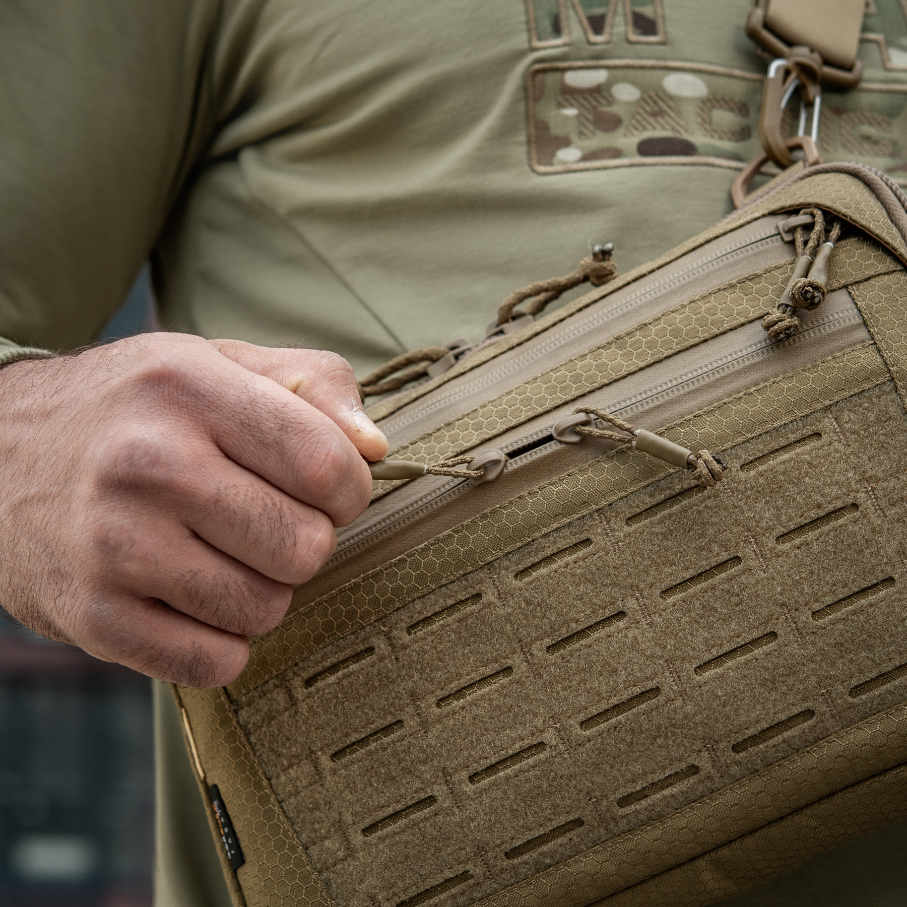 M-Tac сумка Admin Bag Medium Elite с липучкой Hex Coyote — 22