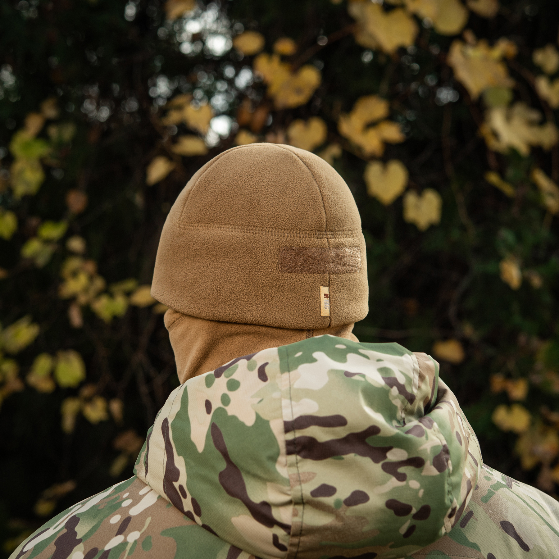 M-Tac шапка Watch Cap Elite флис (320г/м2) с липучкой Coyote Brown — 12