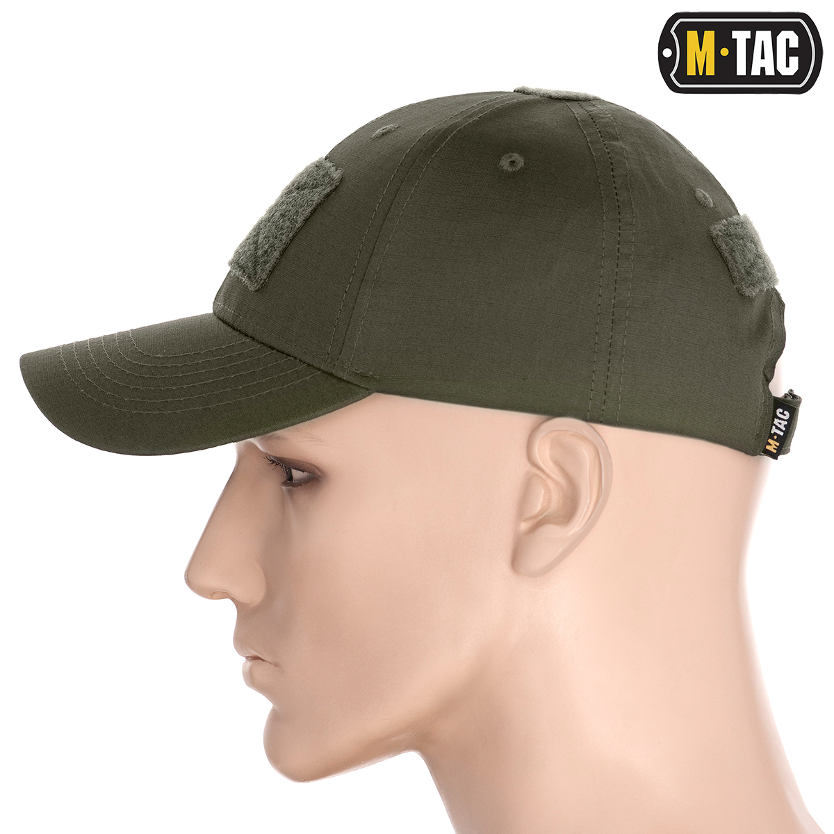 M-Tac бейсболка с липучкой Flex рип-стоп Army Olive — 4