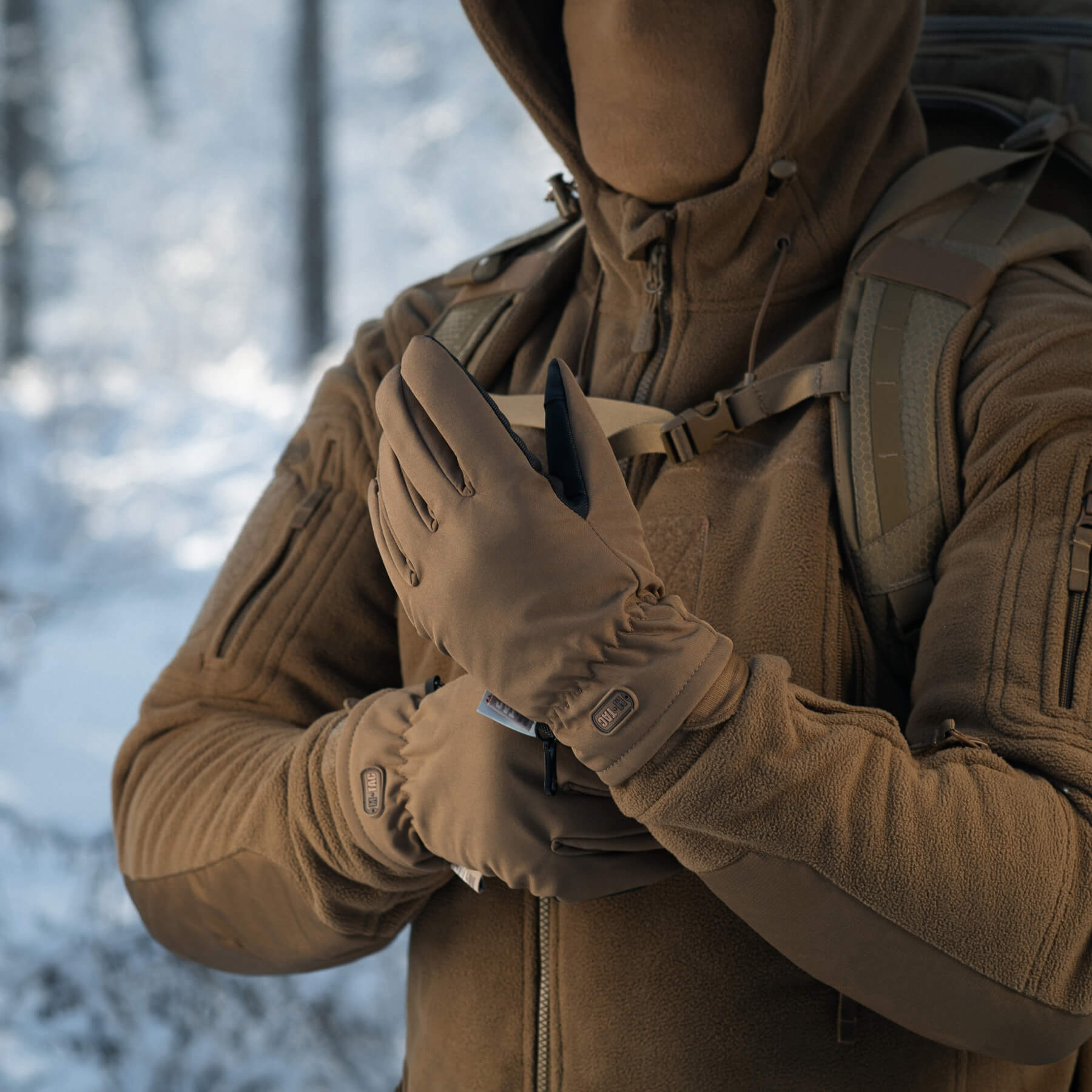 M-Tac перчатки Soft Shell Thinsulate Coyote Brown — 9