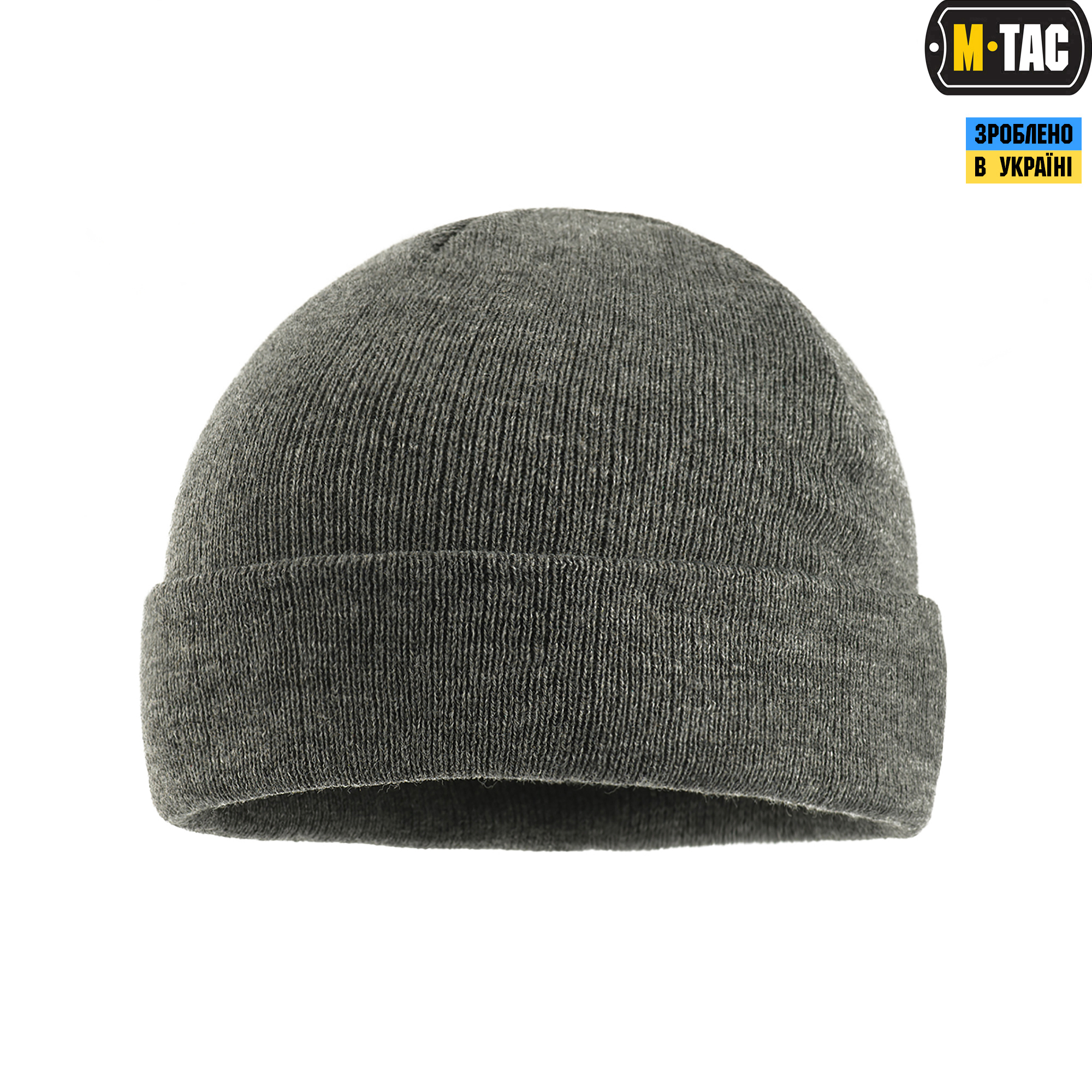 M-Tac шапка тонкая вязка 100% акрил Grey — 5