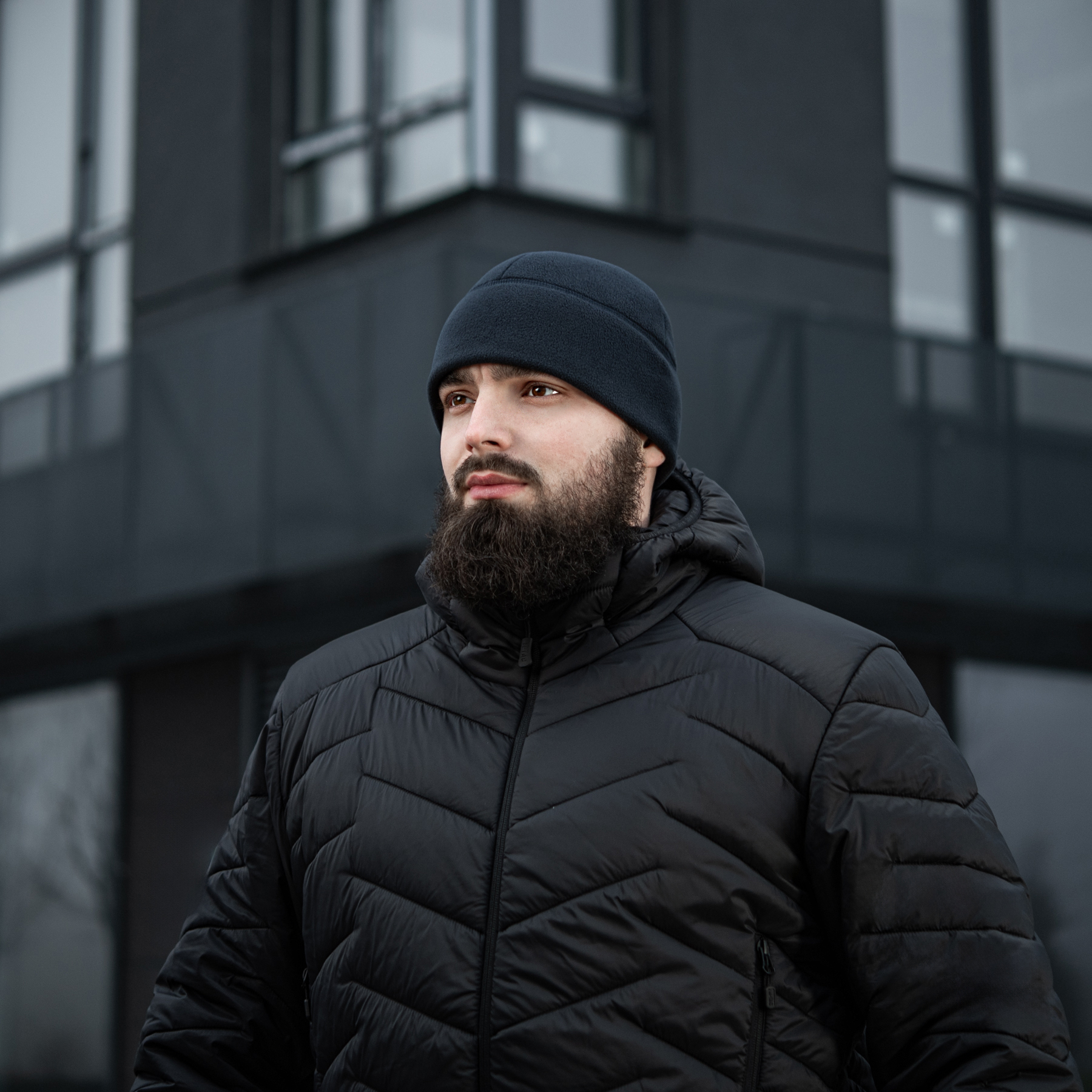 M-Tac шапка Watch Cap Elite флис (320г/м2) with Slimtex Dark Navy Blue — 7
