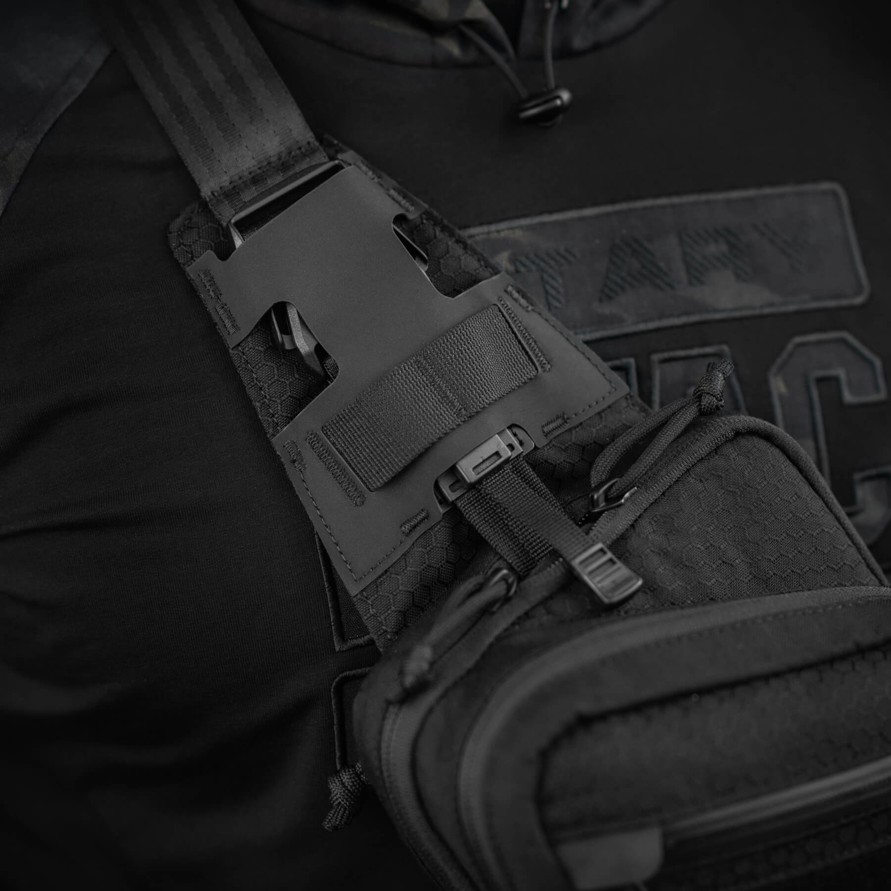 M-Tac сумка Sling Pistol Bag Hex с липучкой Black — 21
