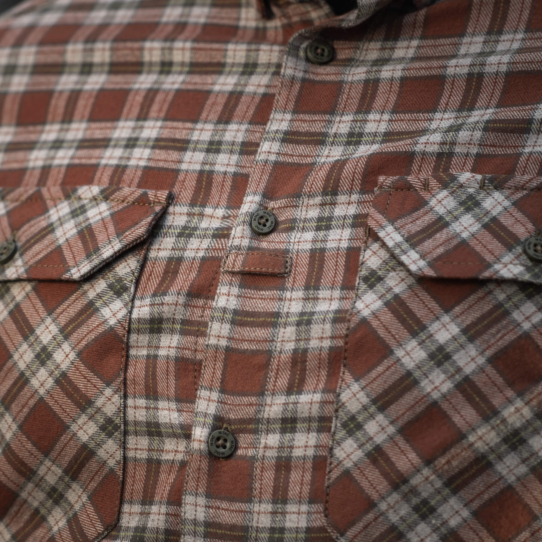 M-Tac рубашка Lumberjack Cotton Shirt Brown/Grey — 18