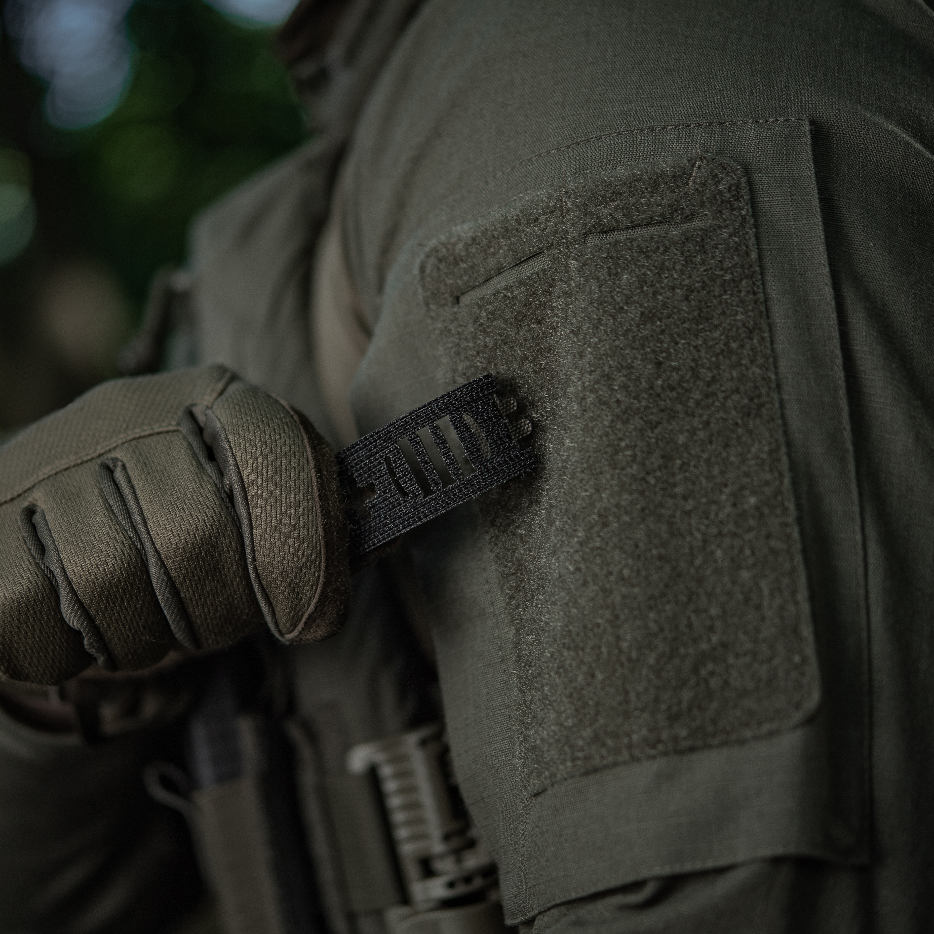 M-Tac нашивка группа крови B (III) + сквозная Laser Cut 25х80 Ranger Green — 7