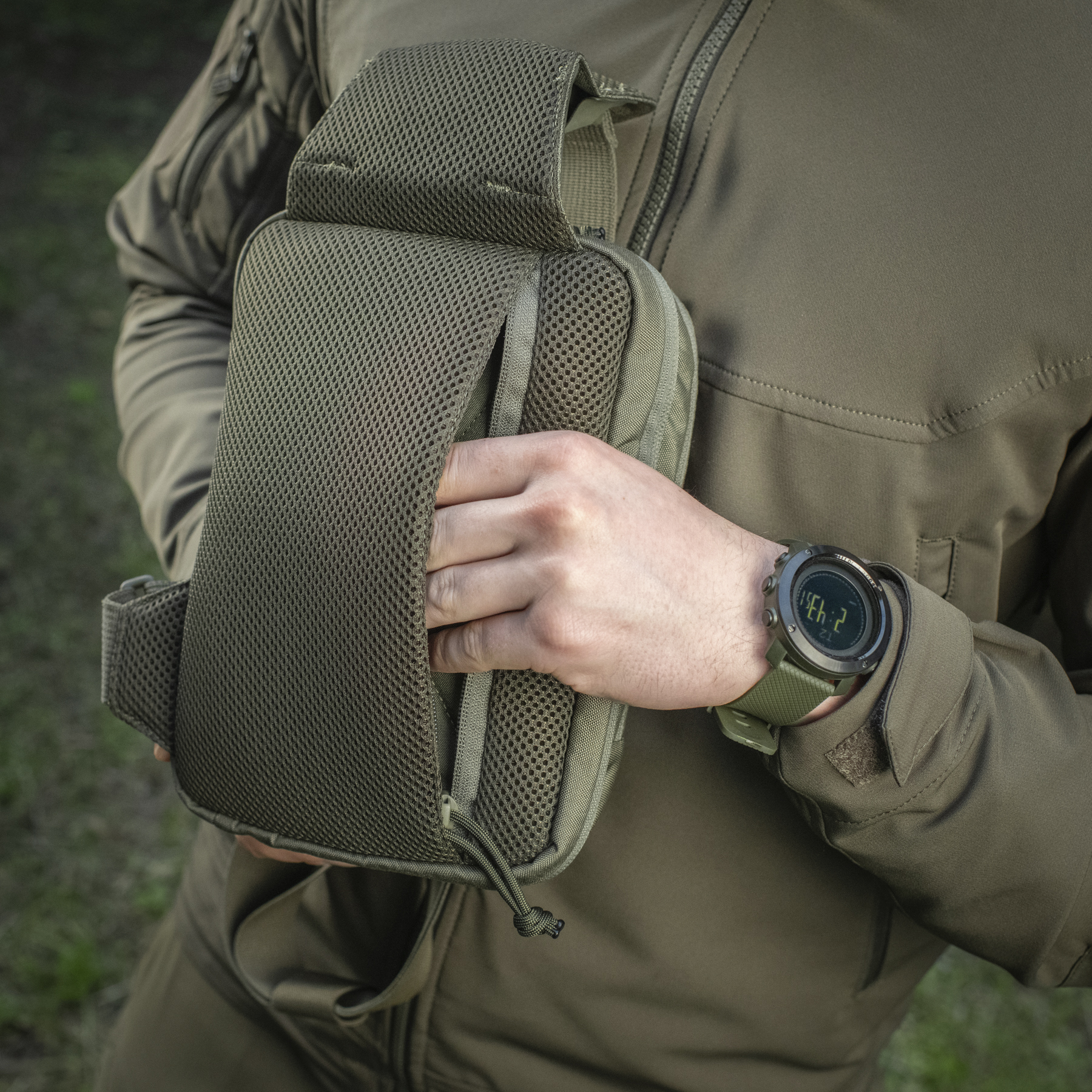M-Tac сумка Sling Pistol Bag Elite Hex Ranger Green — 17