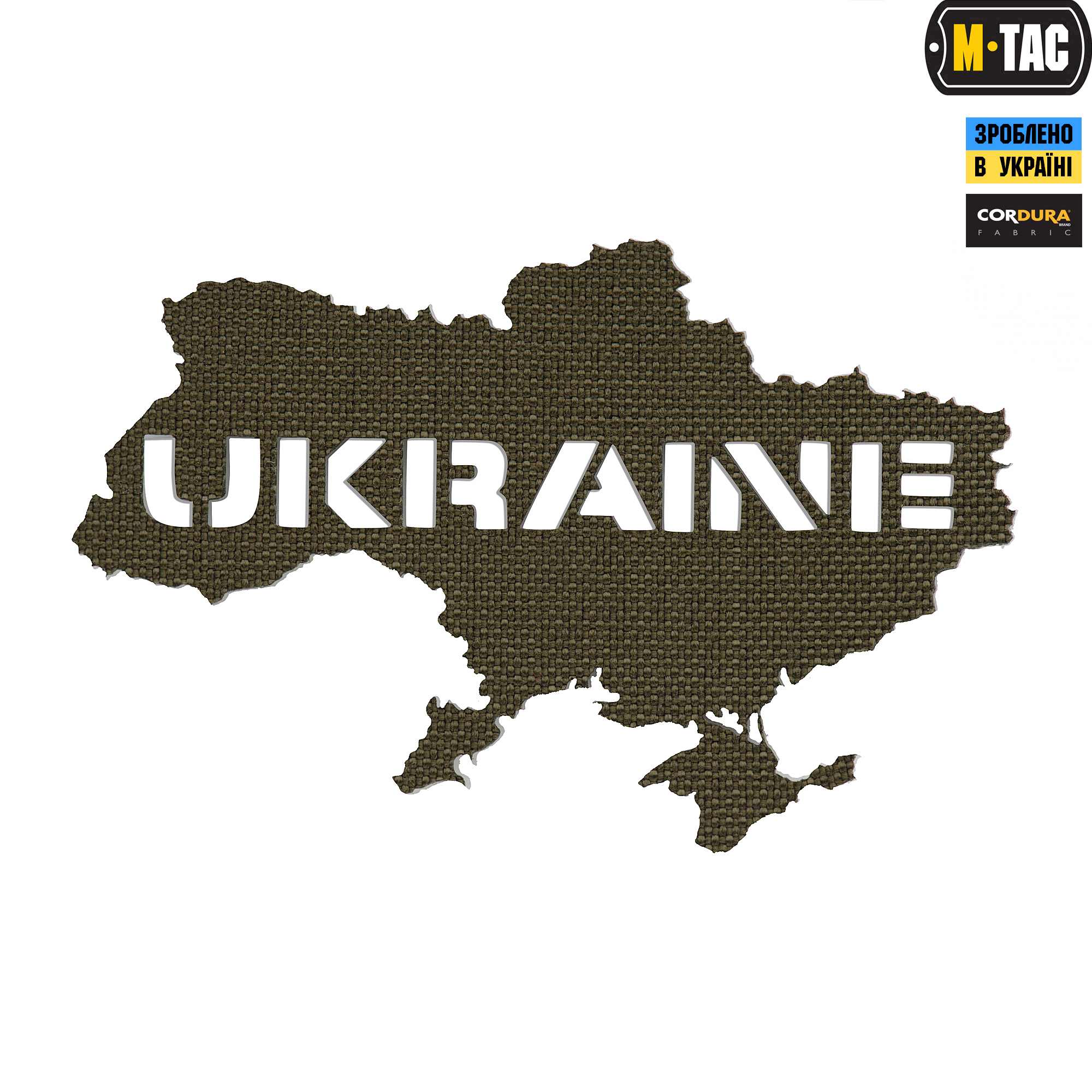 M-Tac нашивка Ukraine (контур) сквозная Laser Cut Ranger Green — 2