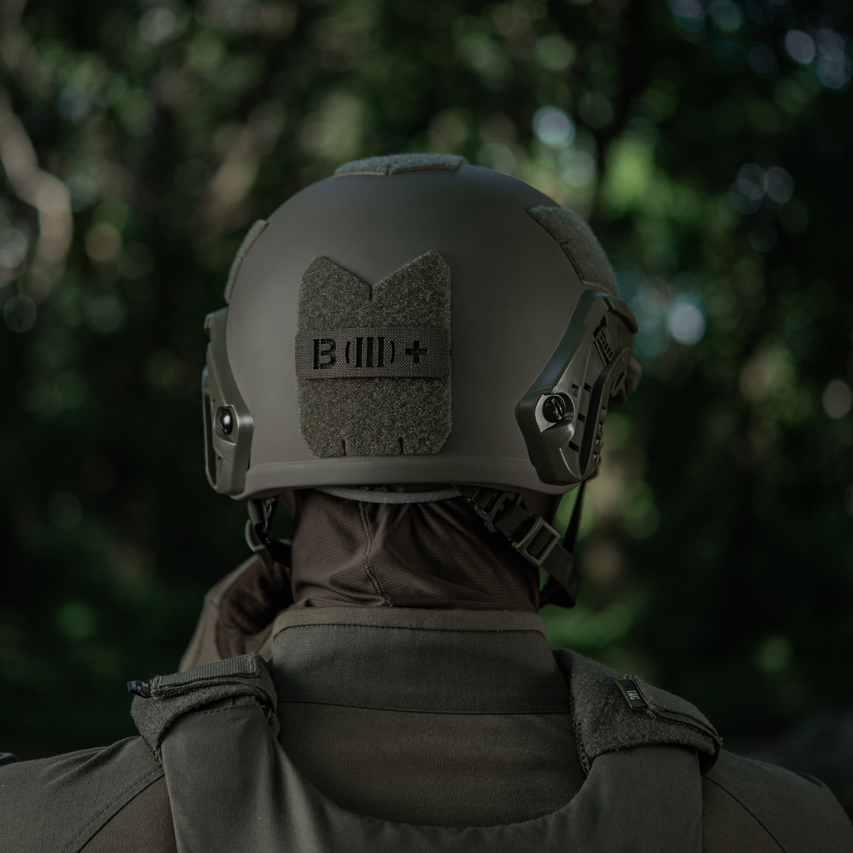 M-Tac нашивка группа крови B (III) + сквозная Laser Cut 25х80 Ranger Green — 8