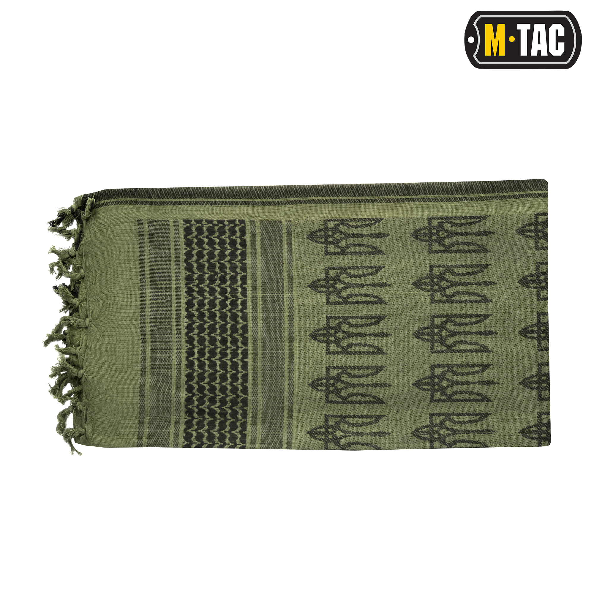 M-Tac шарф шемаг с Тризубом Olive/Black — 3