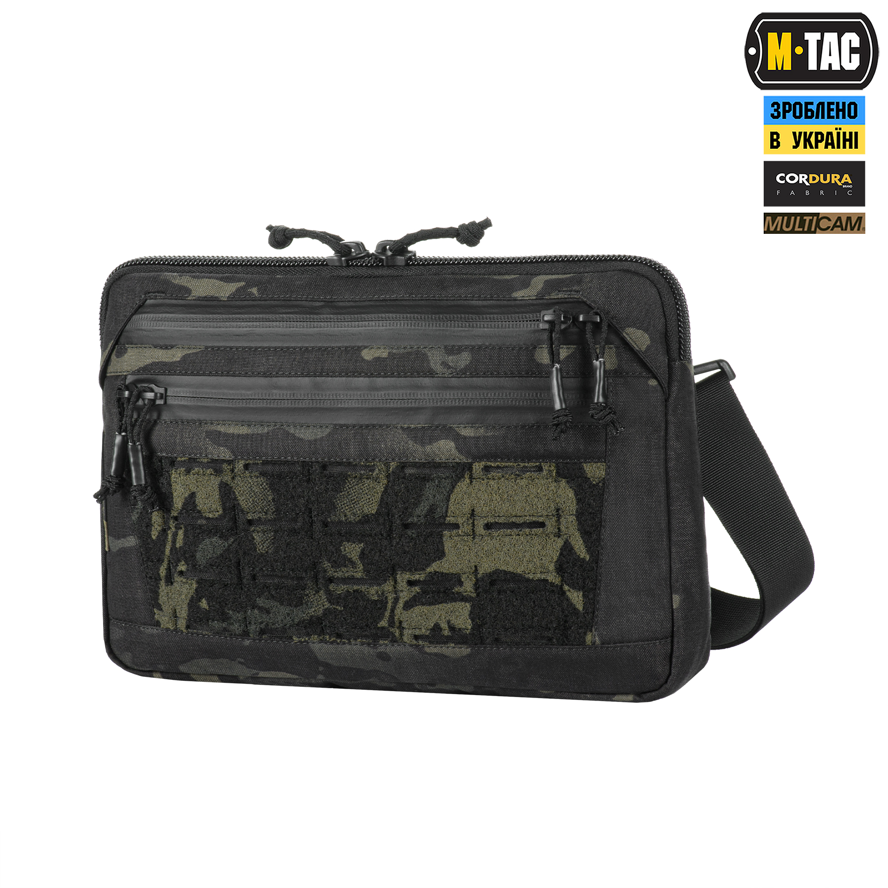 M-Tac сумка Admin Bag Medium Elite с липучкой Multicam Black/Black — 2