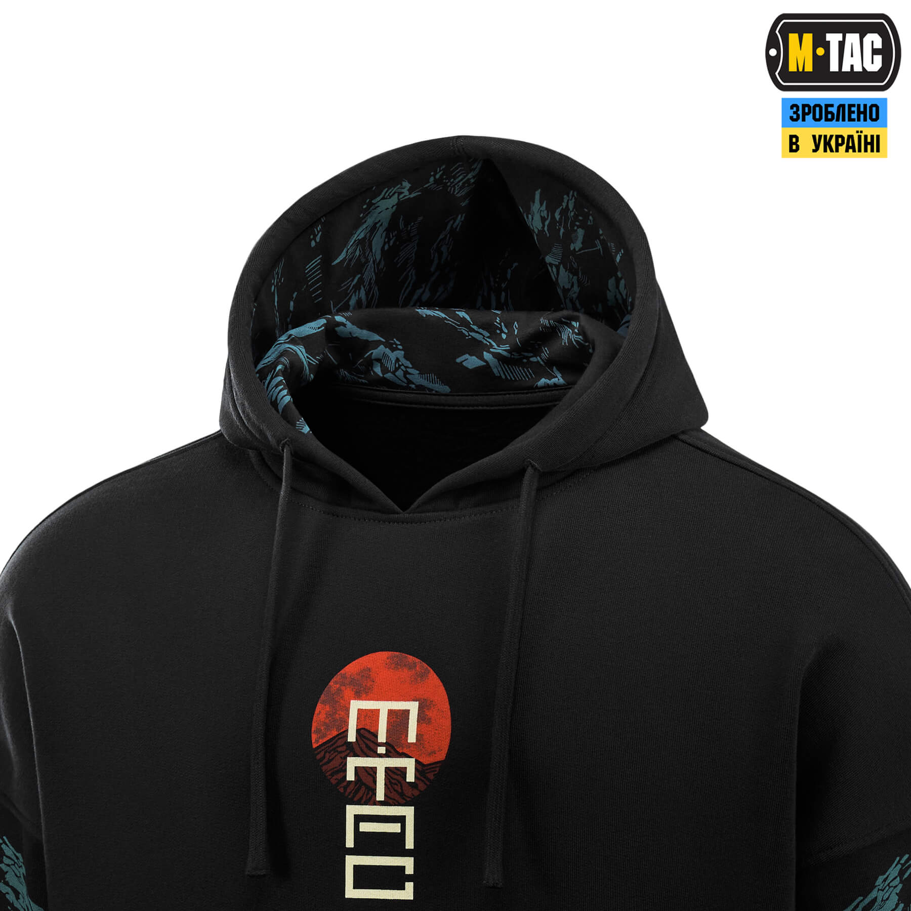 M-Tac кофта Hoodie Two samurai Oversize Cotton Hard Black — 7