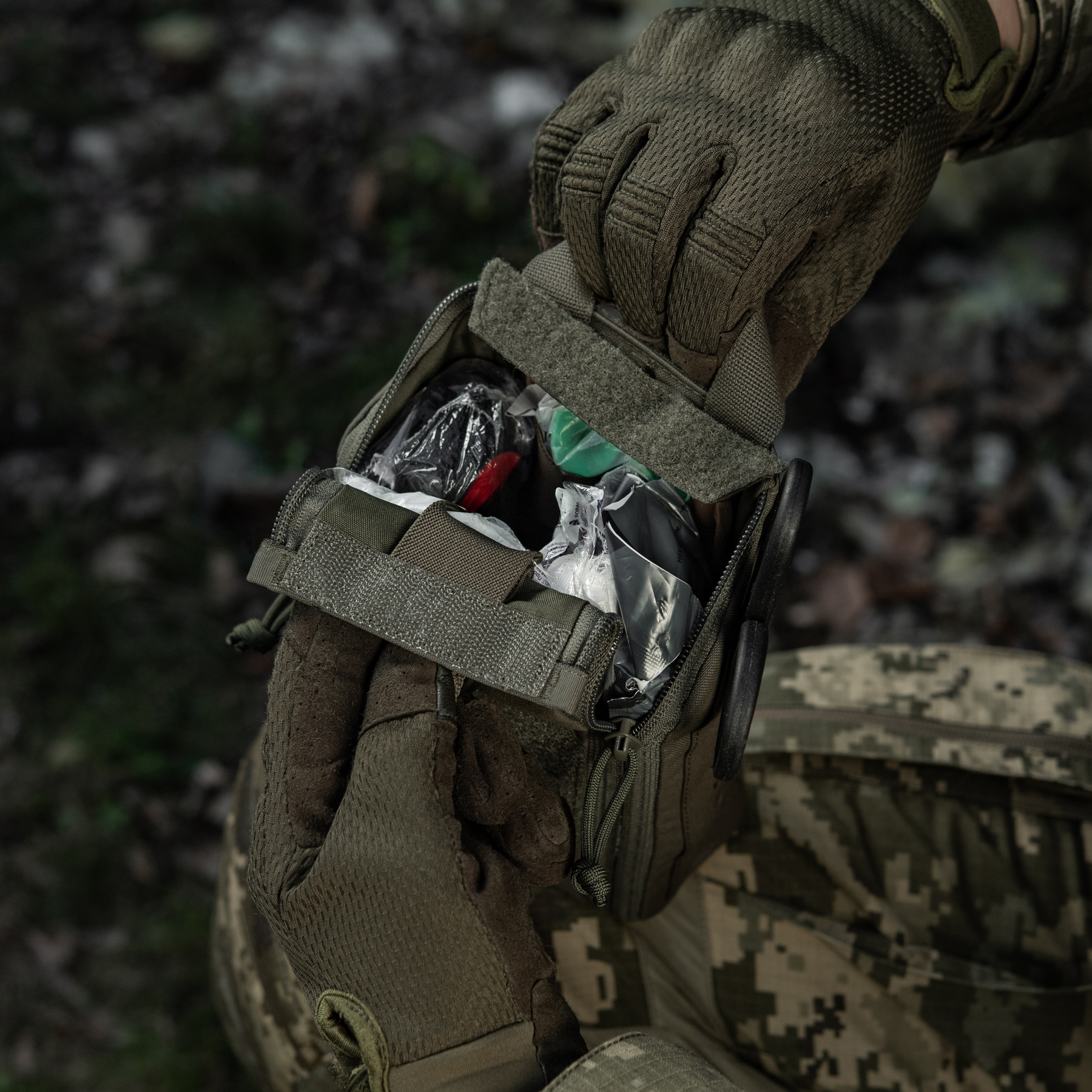 M-Tac подсумок медицинский Elite Rip Off Gen.II Ranger Green — 35