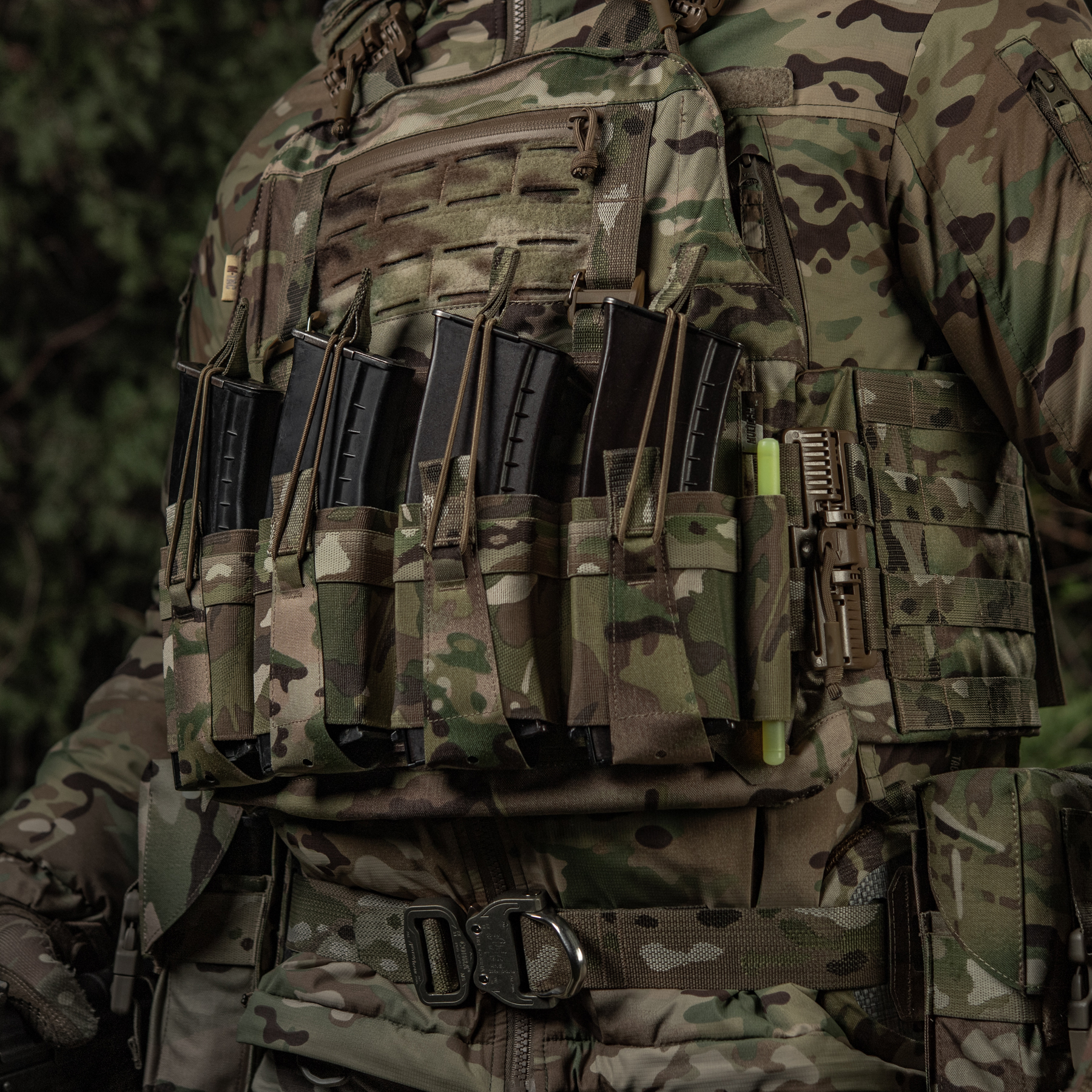 M-Tac передняя панель для чехла бронежилета Sturm на 4 магазина Multicam — 10