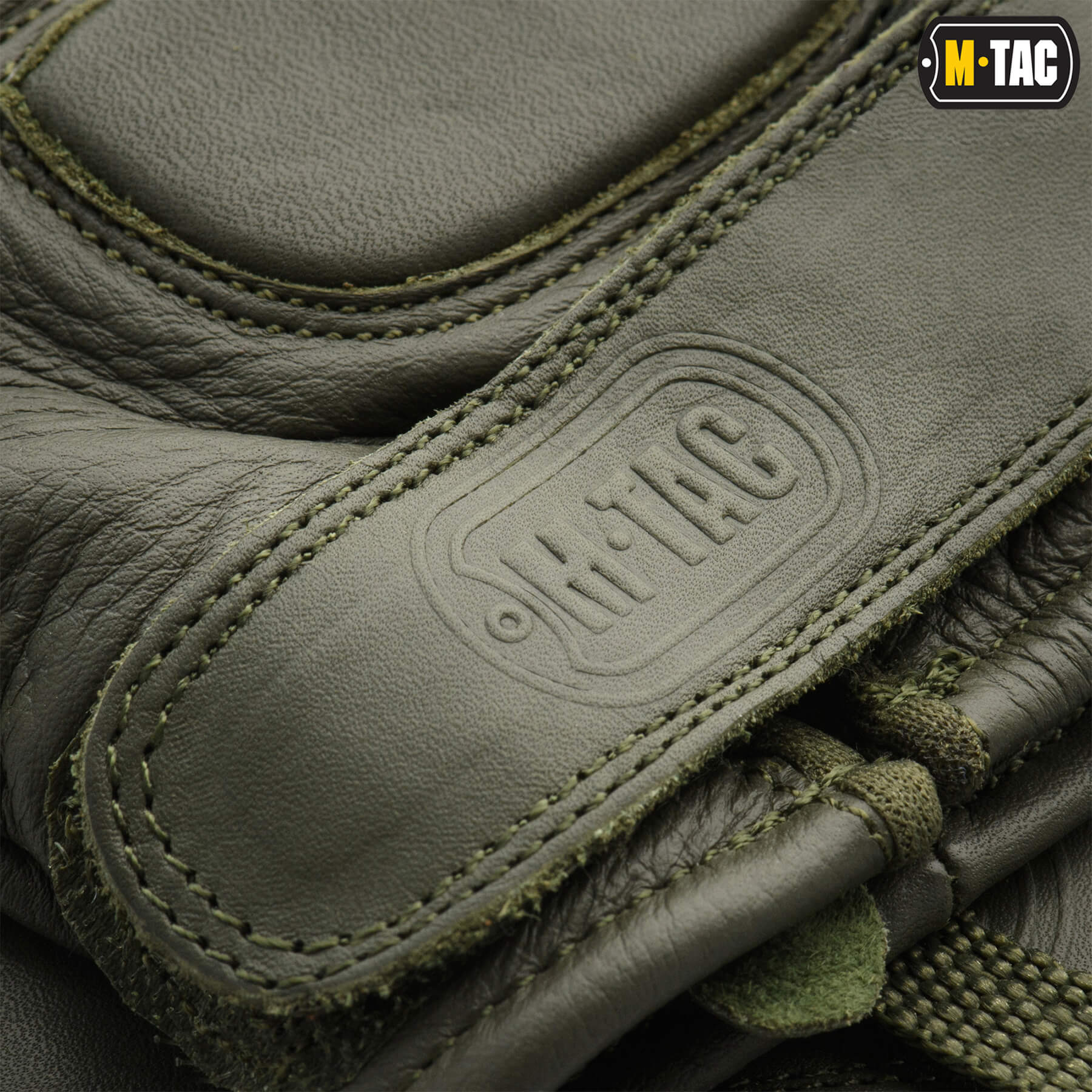 M-Tac перчатки беспалые кожаные Assault Mk.1 Olive — 5