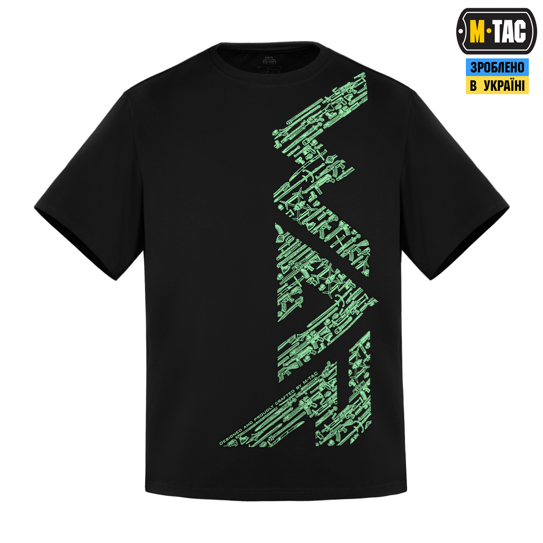 M-Tac футболка WAR Cotton Hard Black/Mint — 3