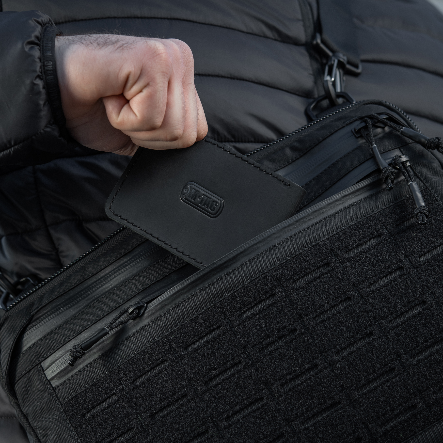 M-Tac сумка Admin Bag Large Elite с липучкой Black — 29