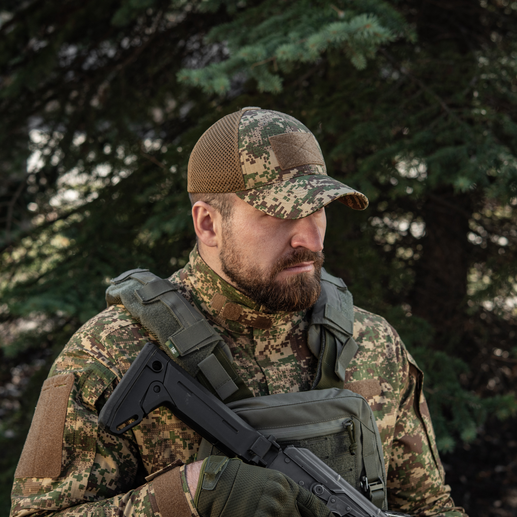 M-Tac бейсболка тактическая с сеткой Rip-Stop NGU Camo — 10