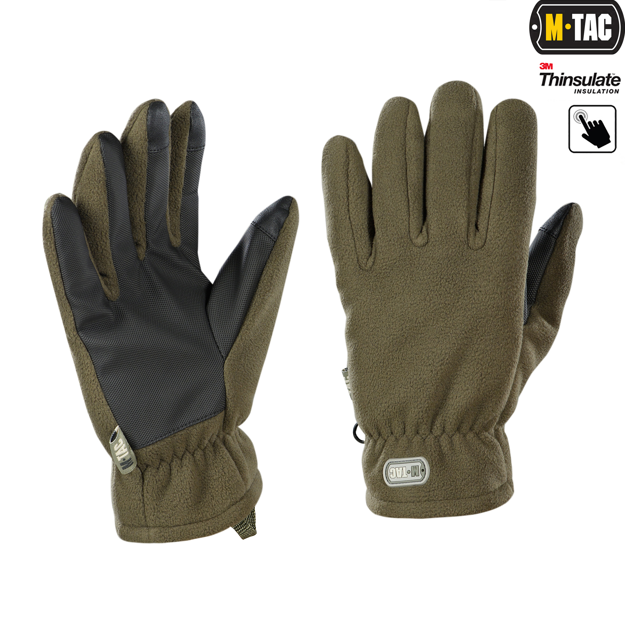 M-Tac перчатки Fleece Thinsulate Olive — 2