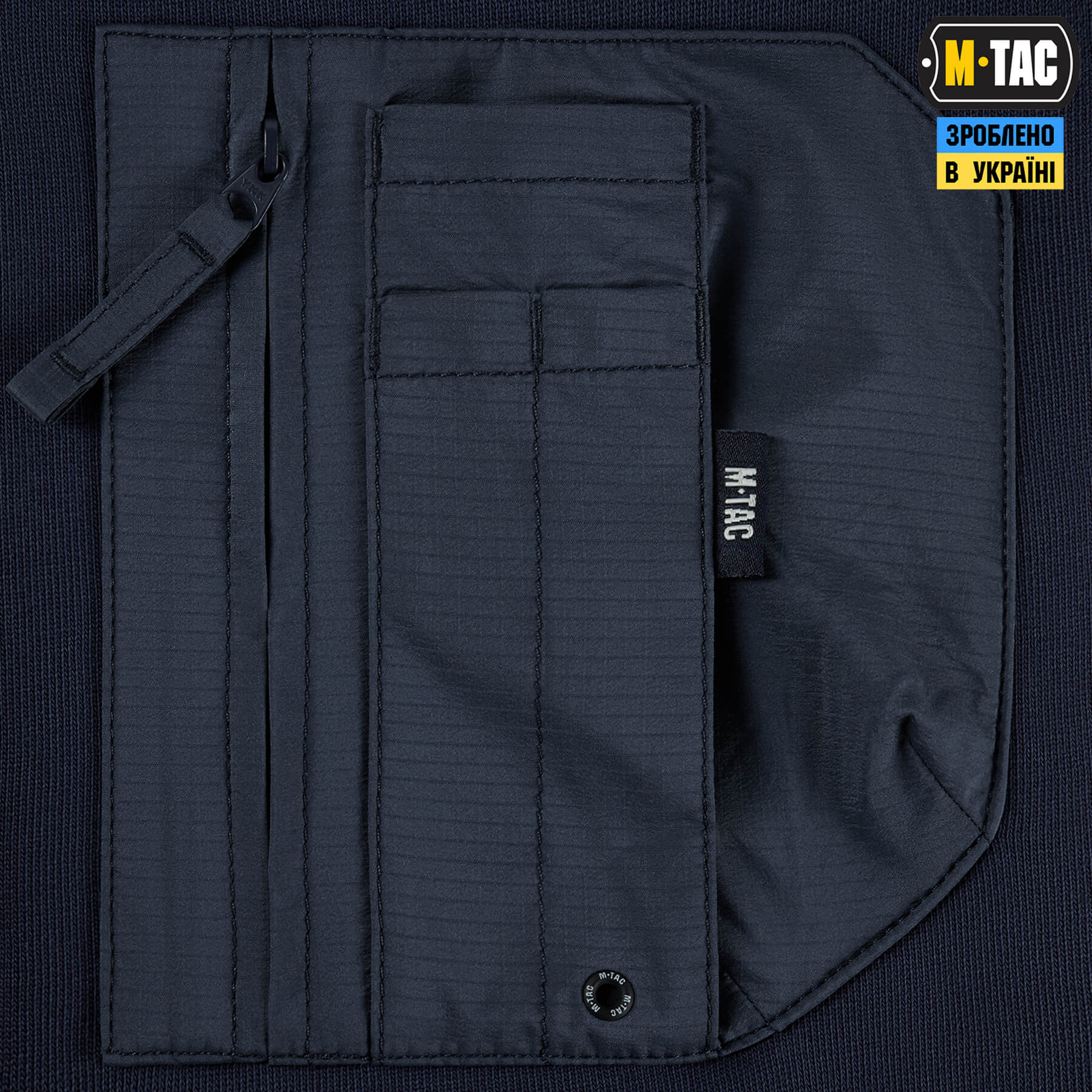 M-Tac свитшот Nylon Pocket Cotton Hard Indigo Blue — 6