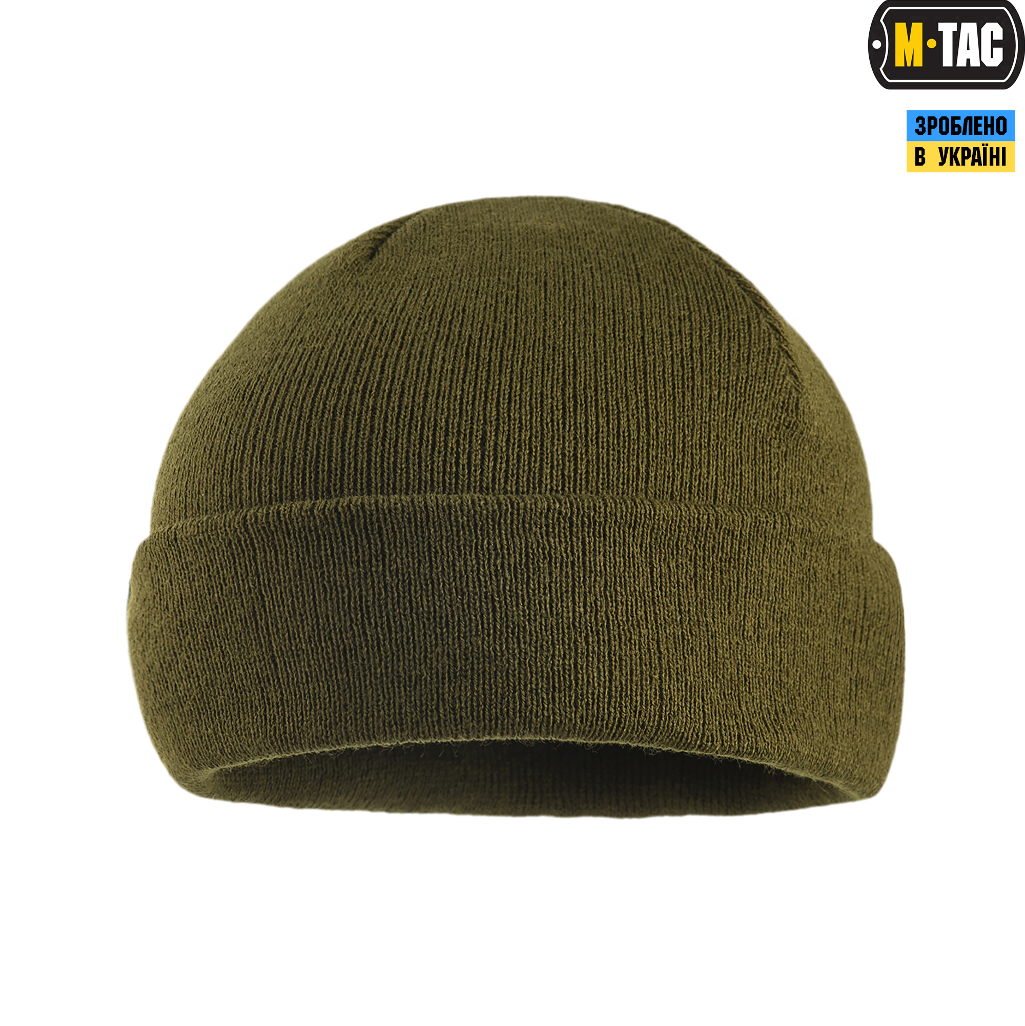 M-Tac шапка тонкая вязка 100% акрил Dark Olive — 5