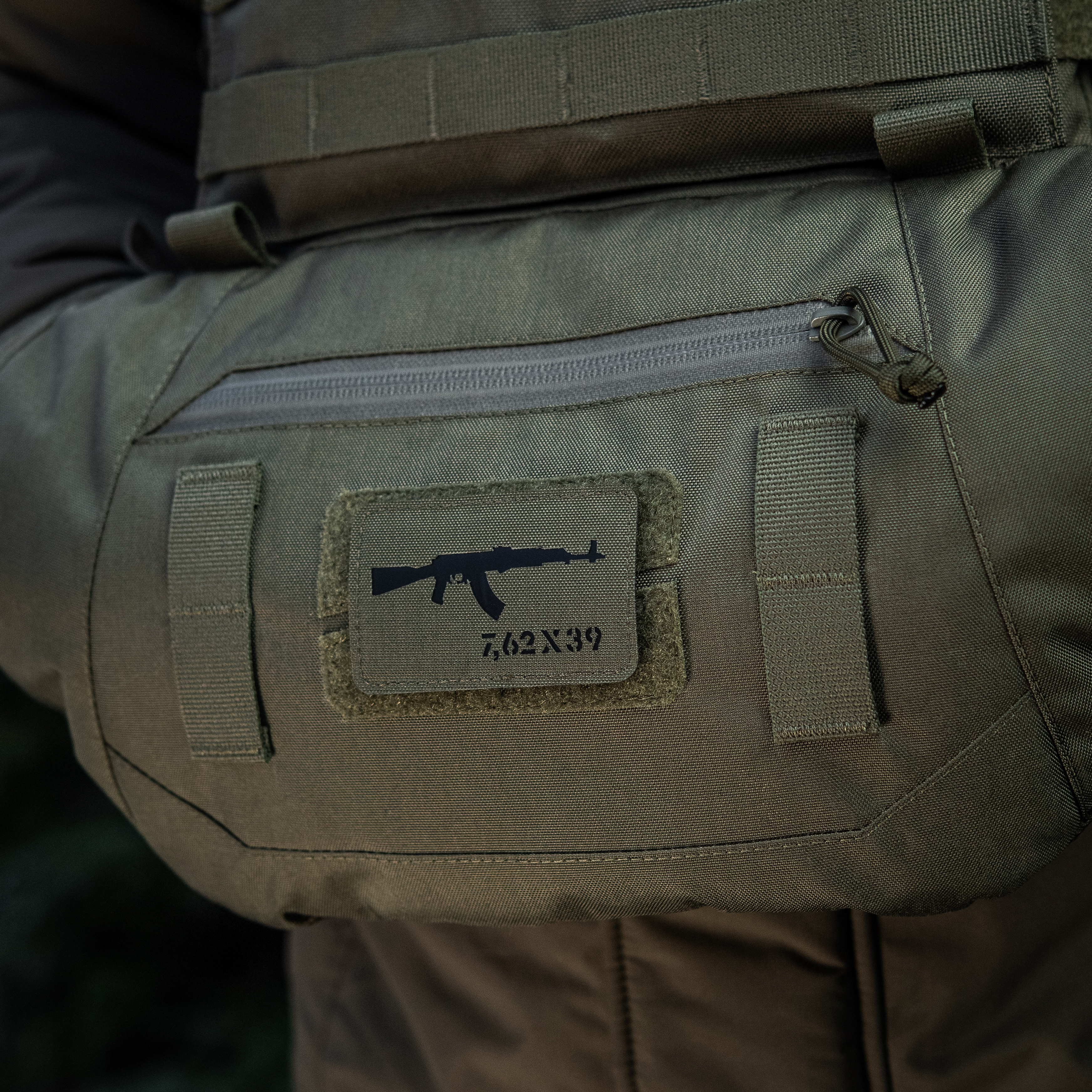 M-Tac нашивка AKM 7,62х39 Laser Cut Ranger Green/Black — 4