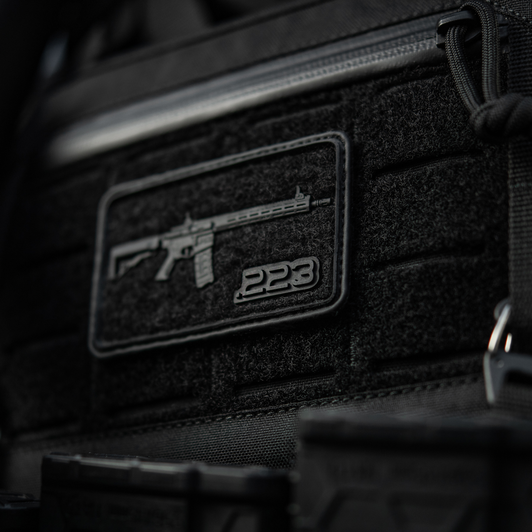 M-Tac нашивка AR-15 Velcro/PVC Black — 6