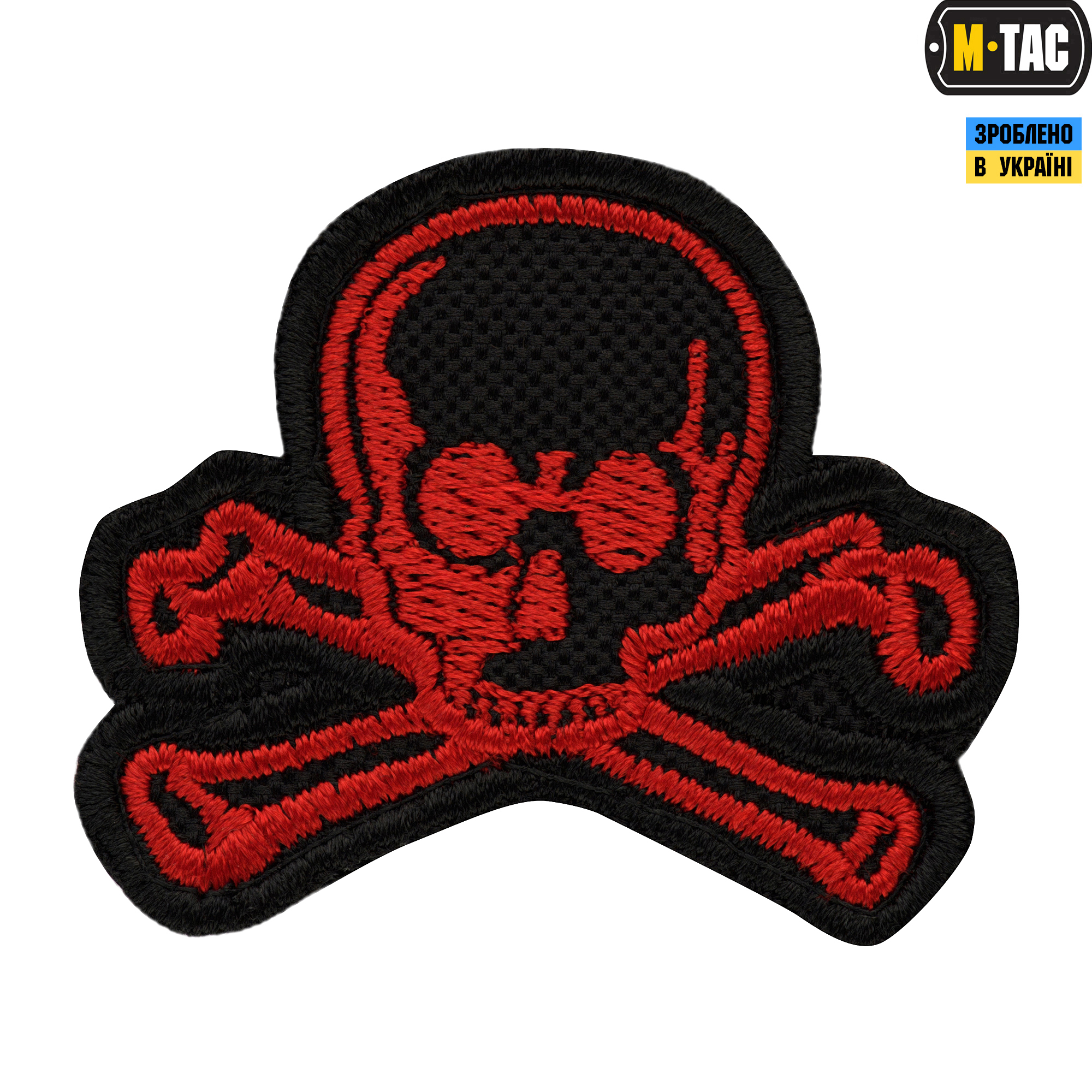 M-Tac нашивка Old Skull красно-черная — 2