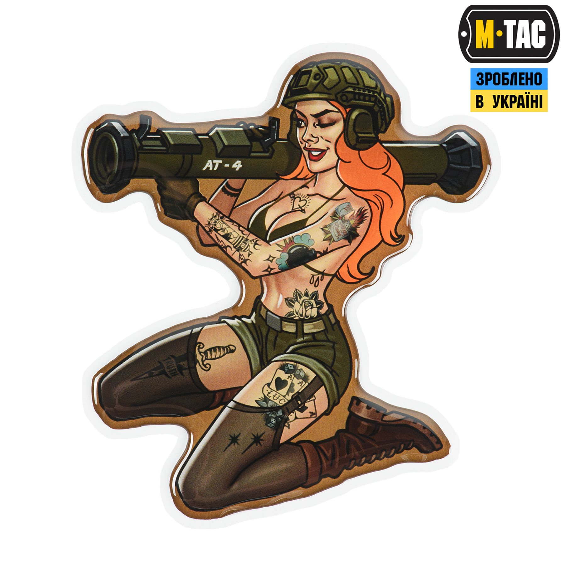 M-Tac наклейка обємна girl №10 AT4 Тату — 2