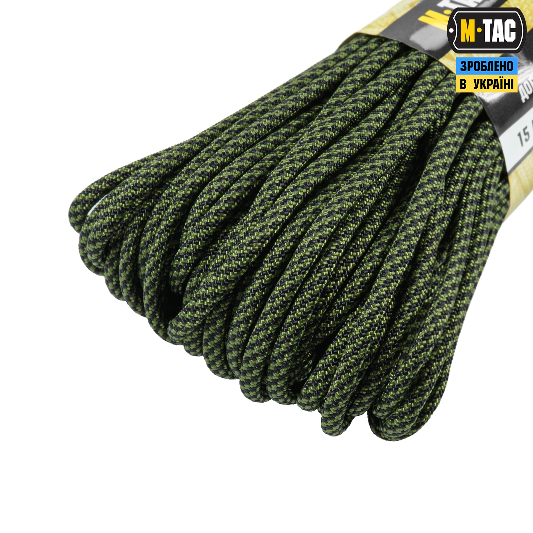 M-Tac паракорд 550 type III 30m Black/Grass Stairs — 4
