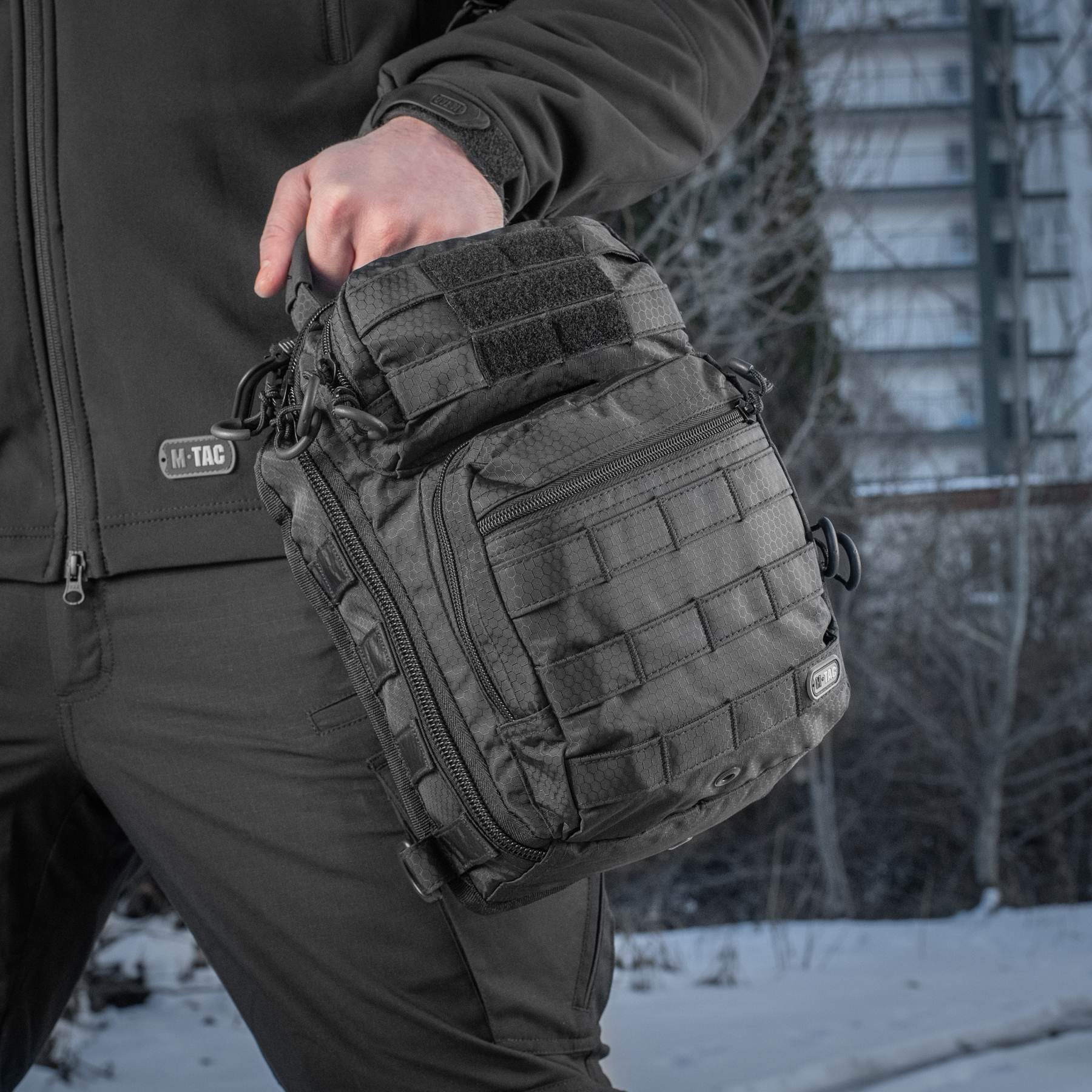 M-Tac сумка Urban Line City Hunter Hexagon Bag Black — 10