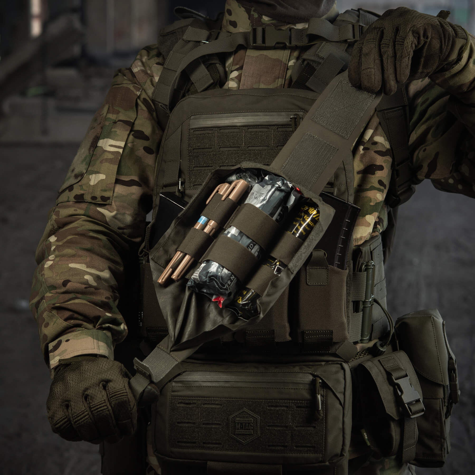 M-Tac подсумок медицинский вертикальный Small Gen.II Elite Ranger Green — 25