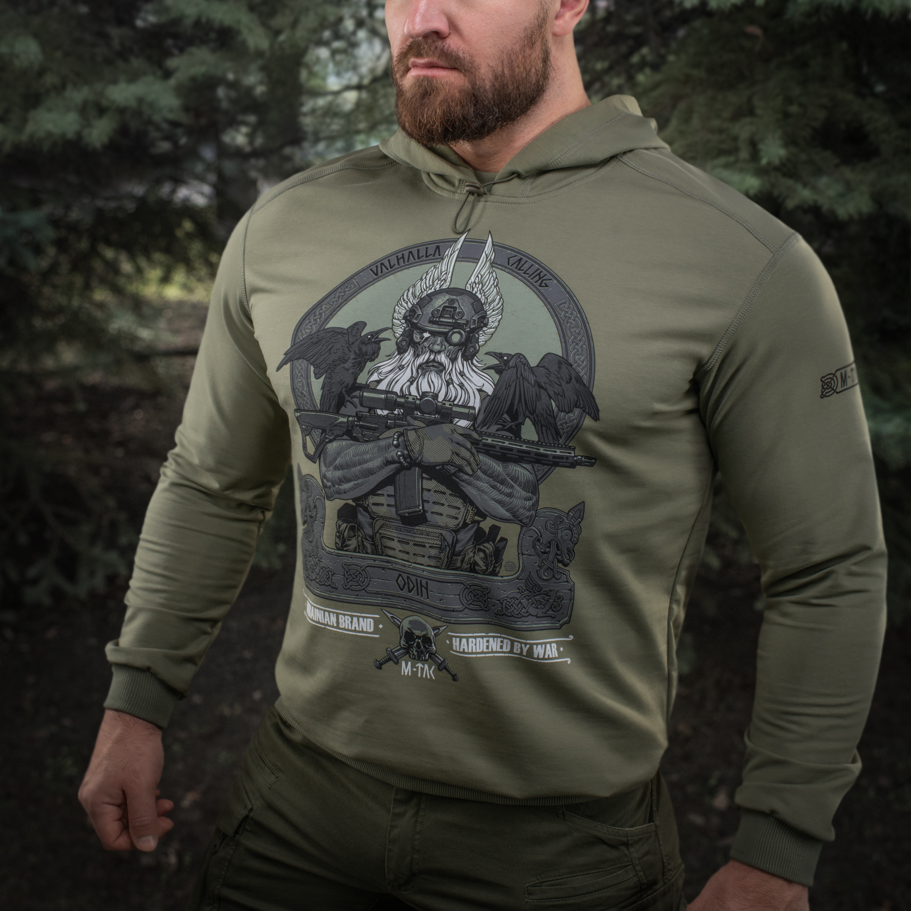 M-Tac кофта Hoodie Odin Light Olive — 12