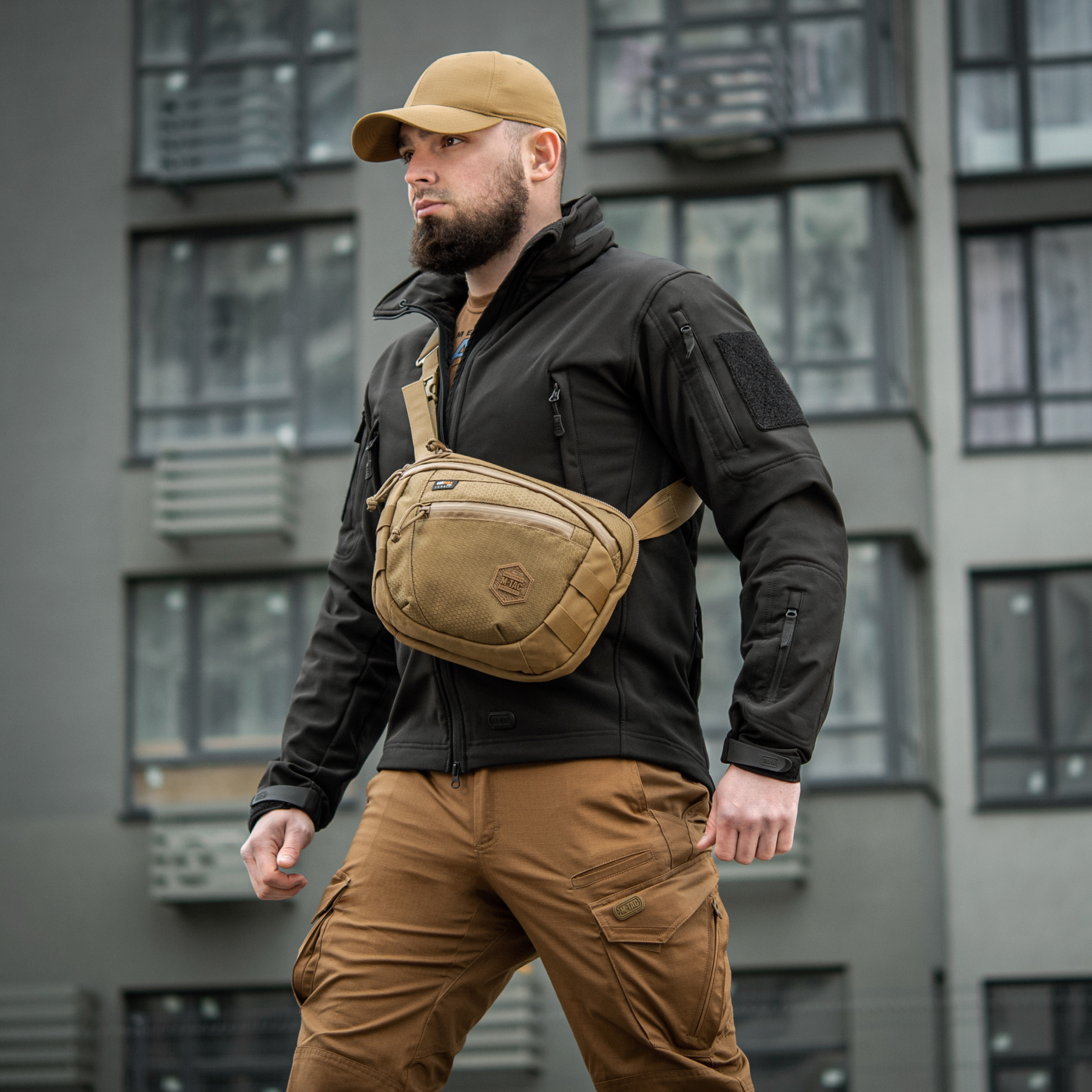 M-Tac сумка Sphaera Hex Hardsling Bag Large Elite Coyote — 12