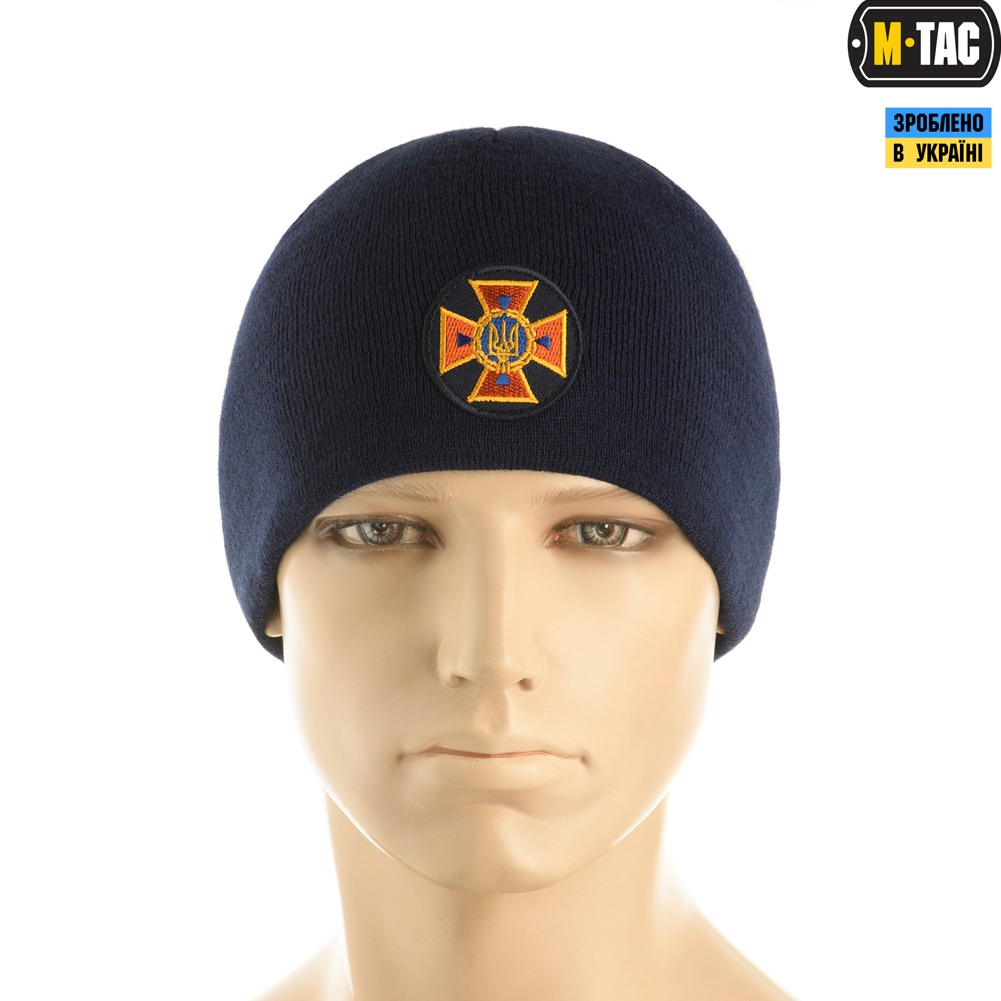 M-Tac шапка ДСНС тонкая вязка 100% акрил Dark Navy Blue — 3